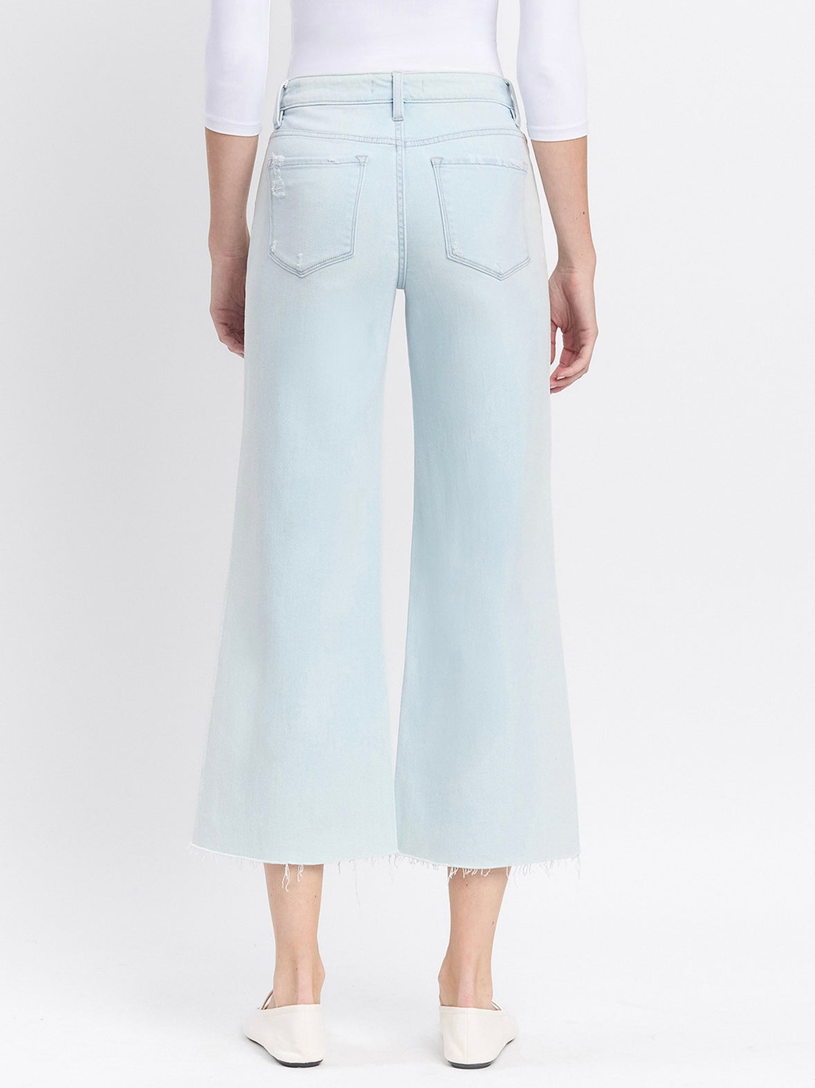 High Rise Crop Wide Leg Jeans by Vervet