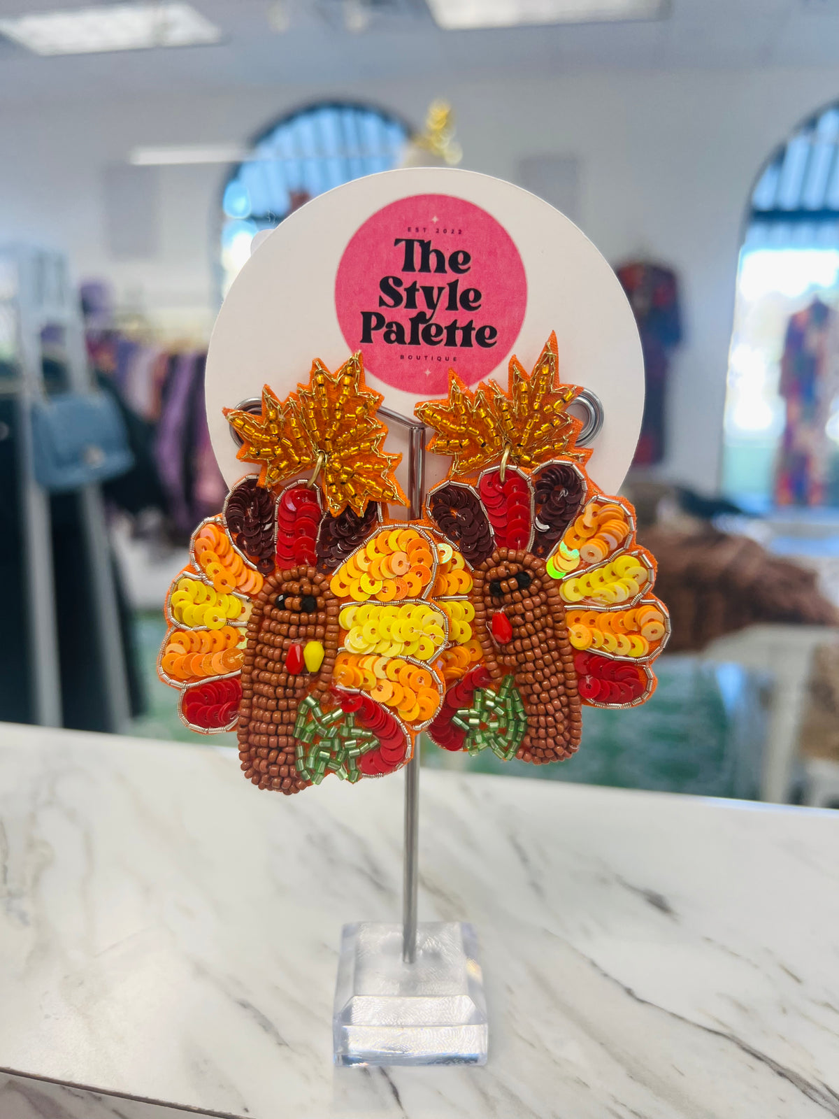 Thanksgiving Turkey Earrings