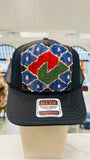 ORIJINAL Trucker Hat in Black - Blue/Red/Green Patch