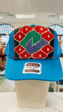 ORIJINAL Trucker Hat in Teal - Red/Green/Purple Patch