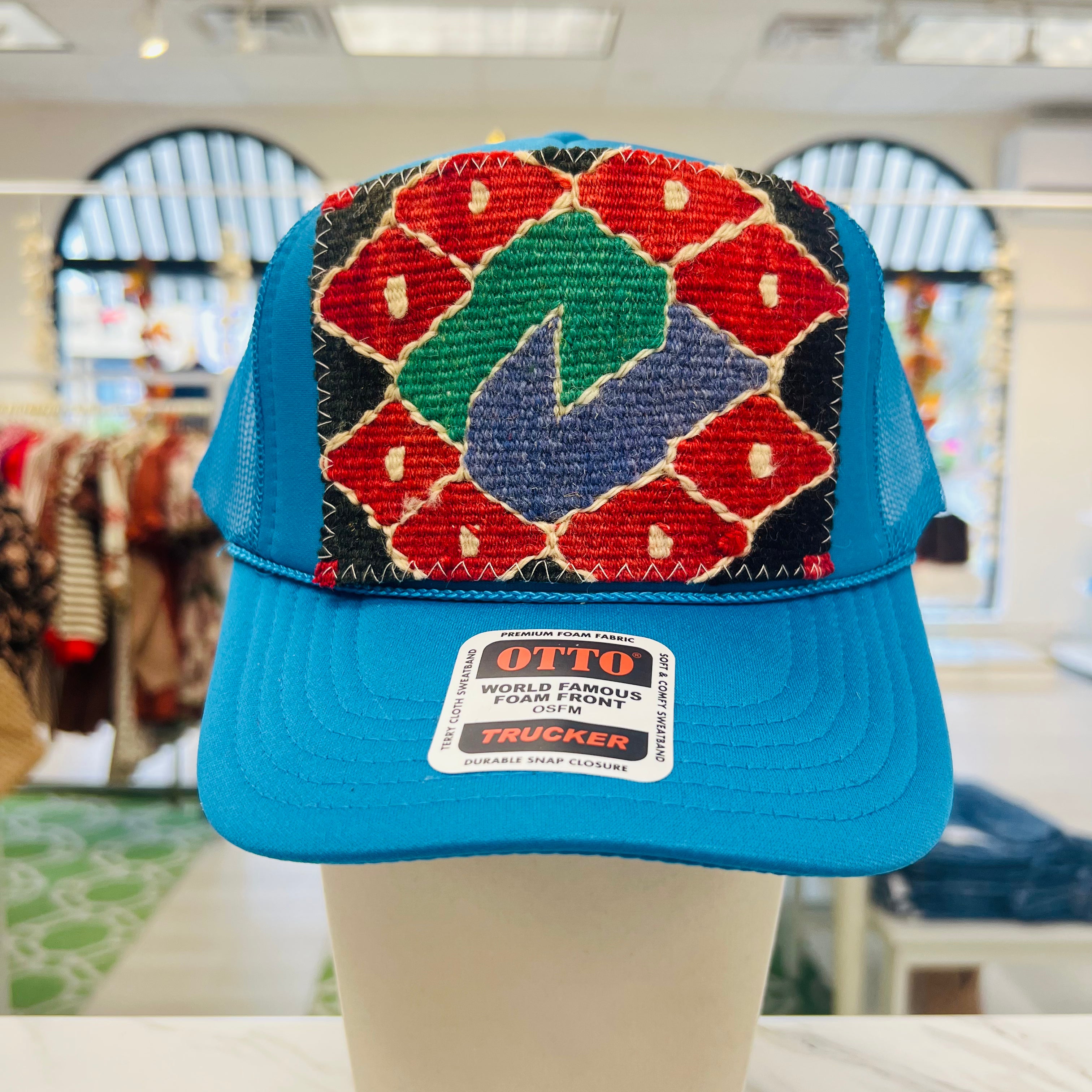 ORIJINAL Trucker Hat in Teal - Red/Green/Purple Patch