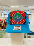 ORIJINAL Trucker Hat in Teal - Red/Green/Purple Patch