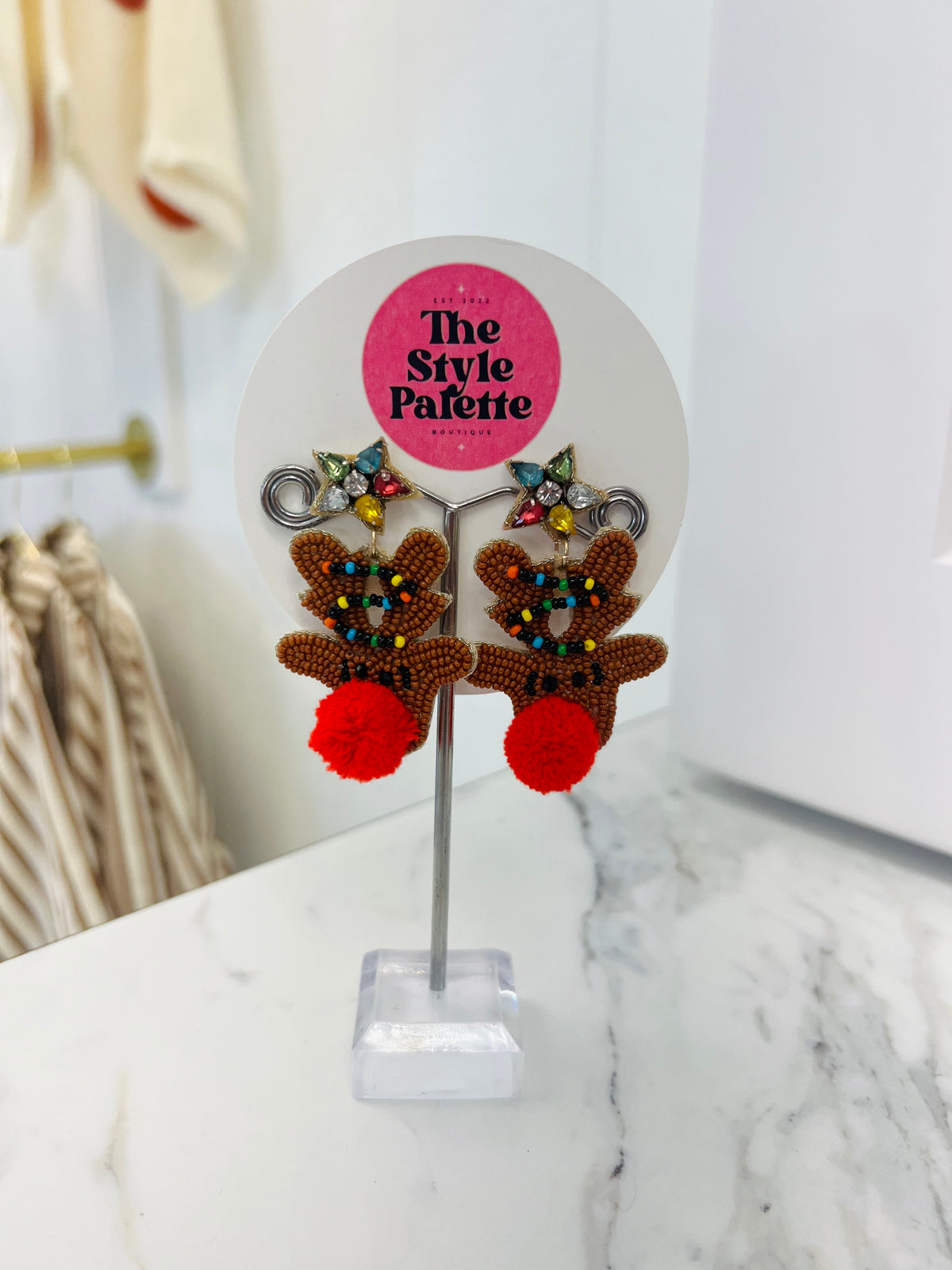 Rudolph Beaded Earrings