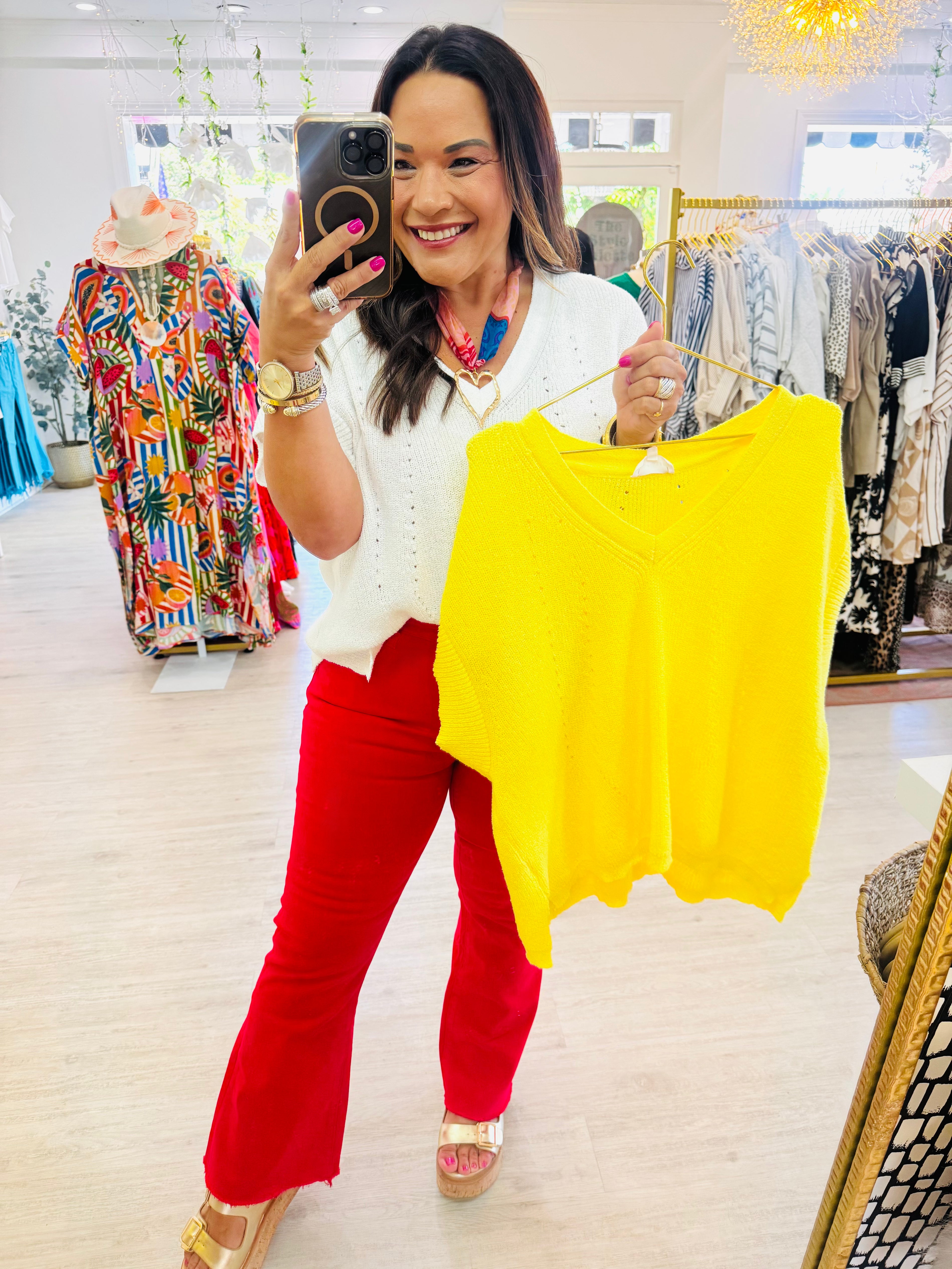 Crisp + Cool Knit Top (2 Colors)