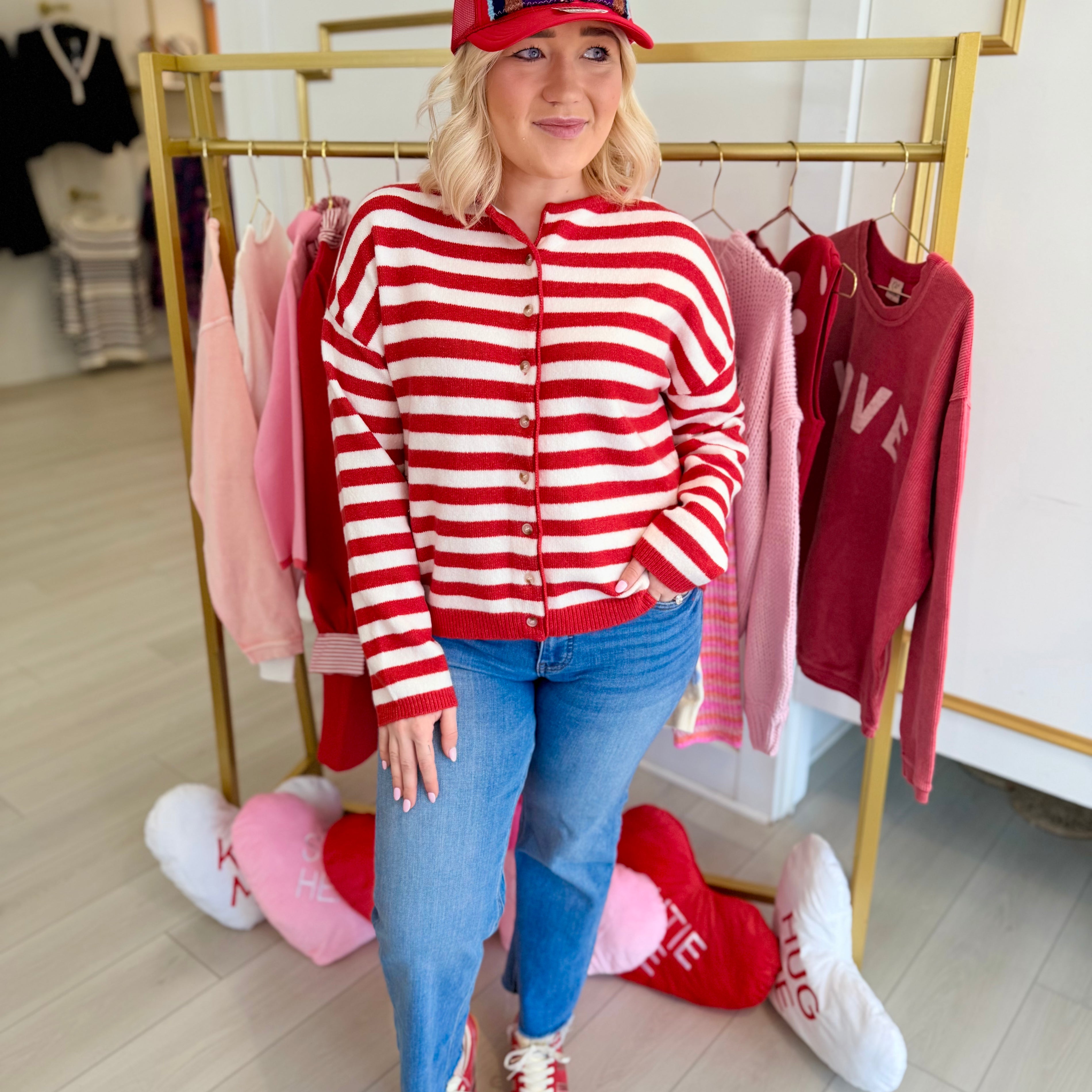 Candy Cane Lane Cardigan Sweater