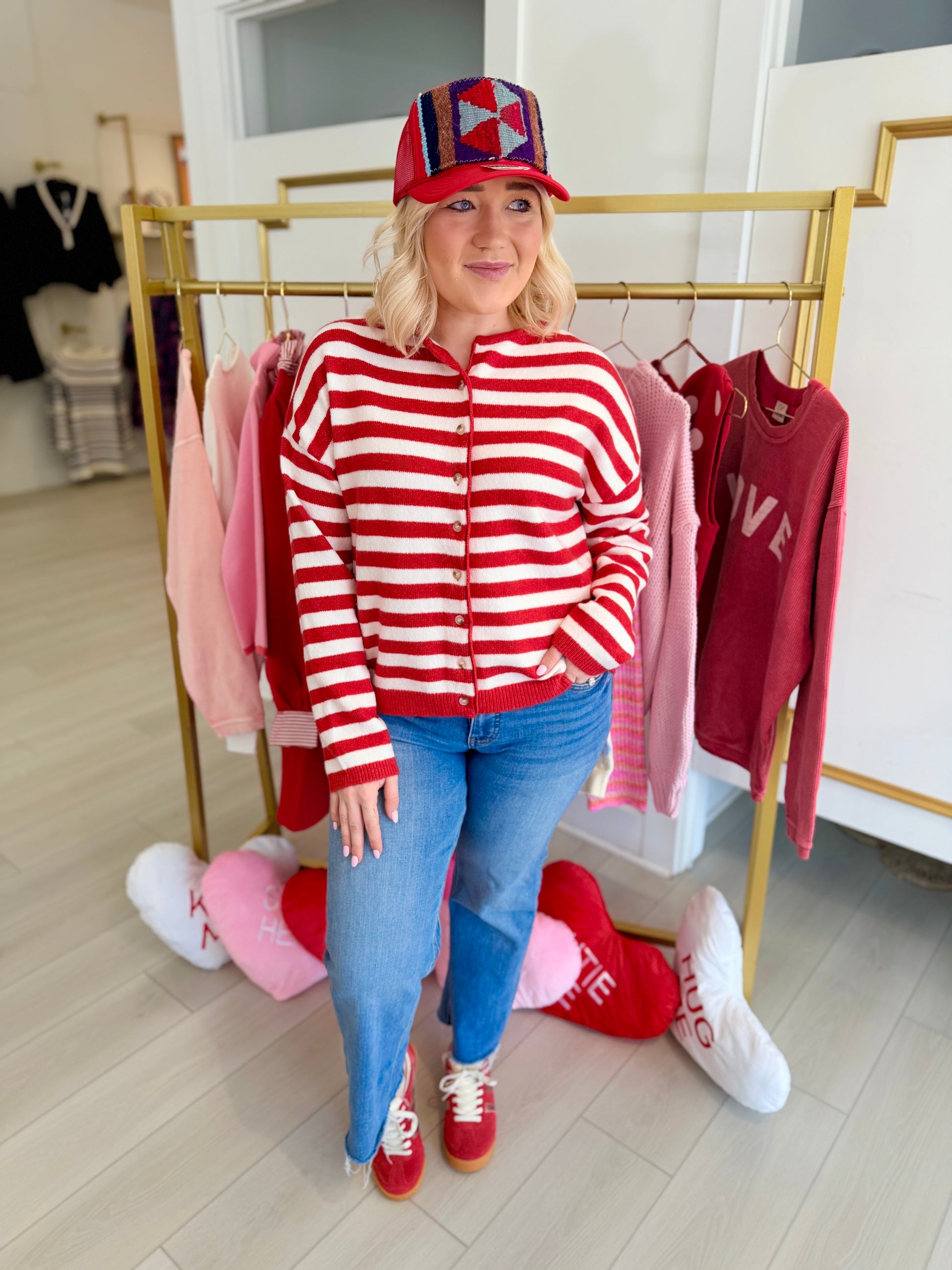 Candy Cane Lane Cardigan Sweater