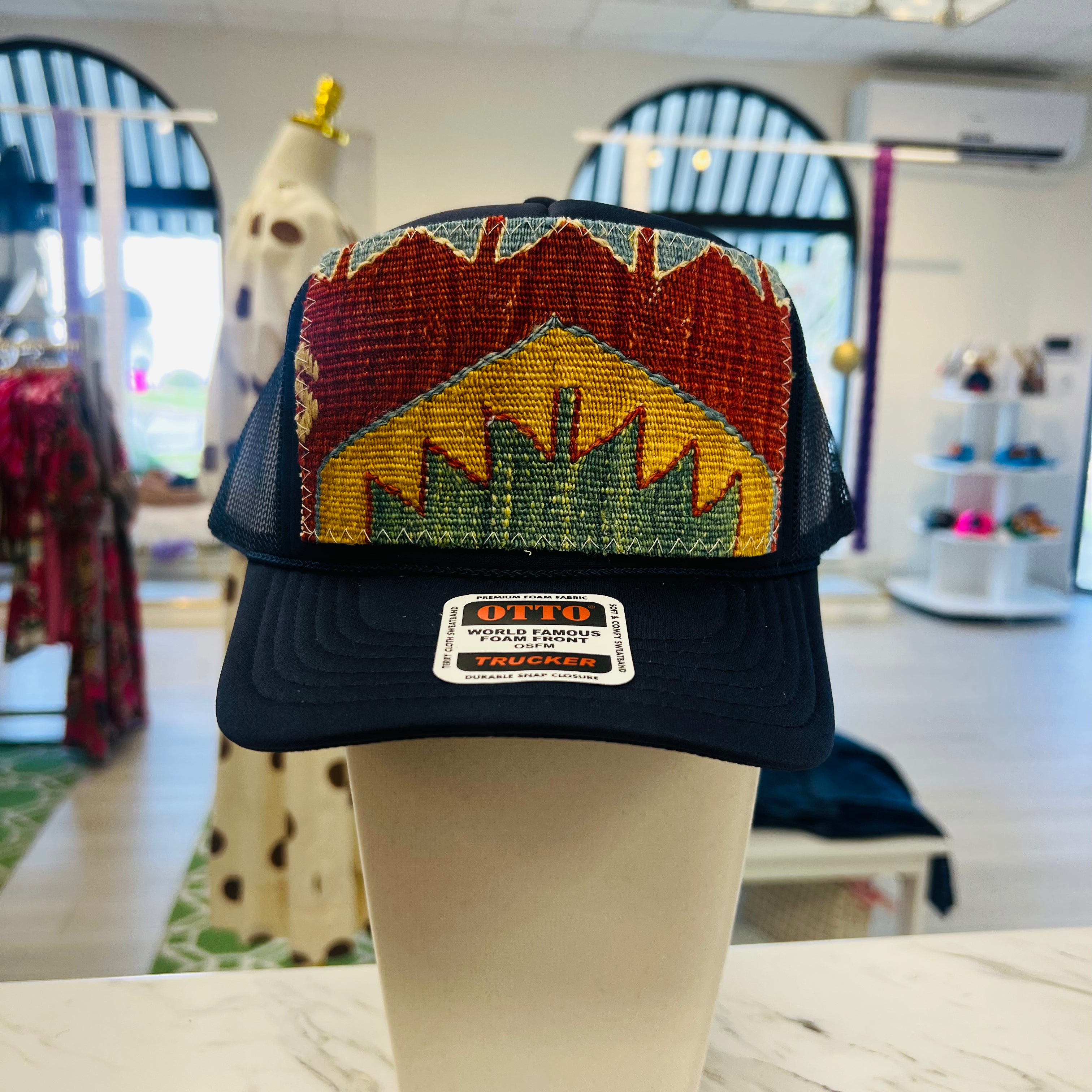 ORIJINAL Trucker Hat in Navy - Red/Teal/Yellow