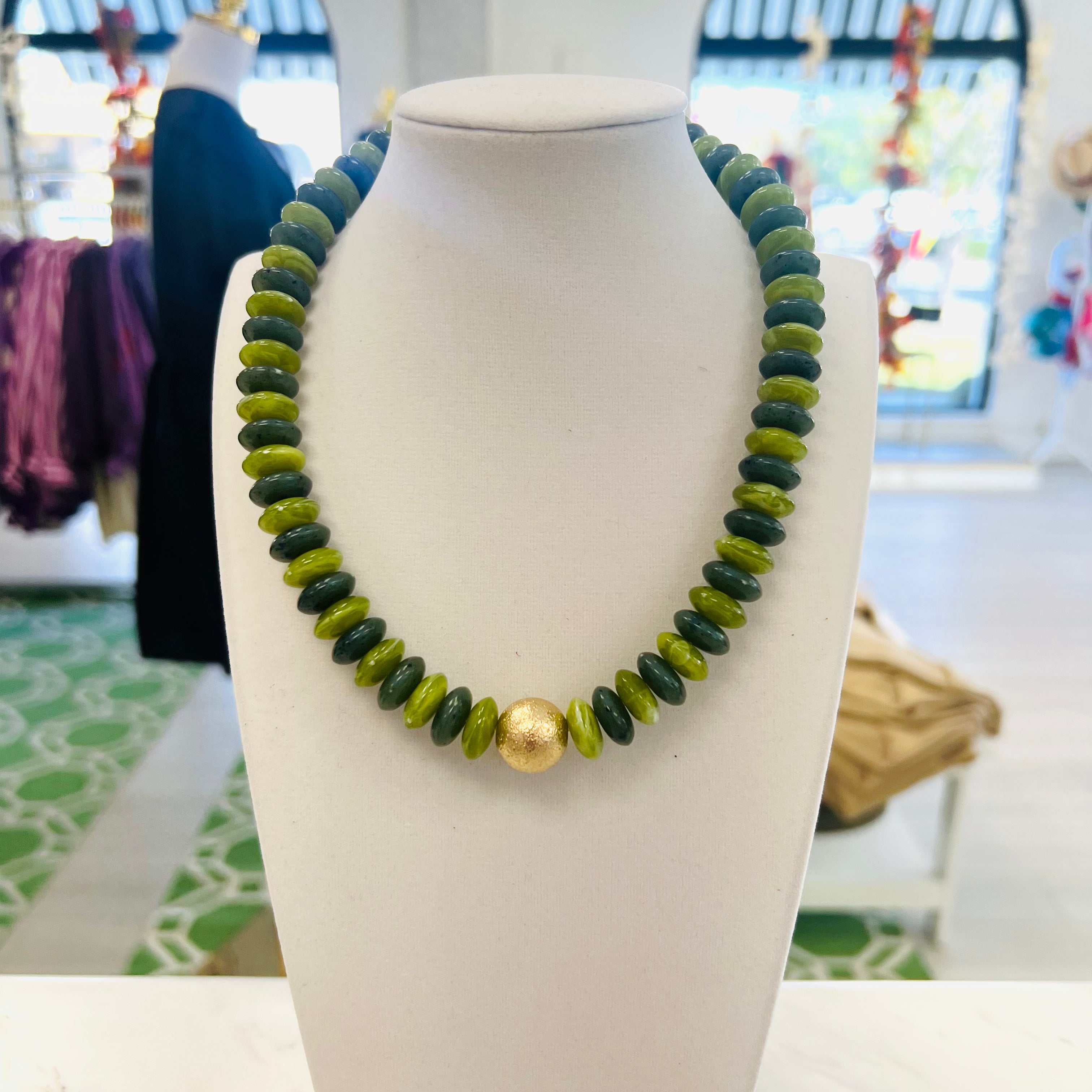 Hannah Glass Bead Necklace (8 Colors)