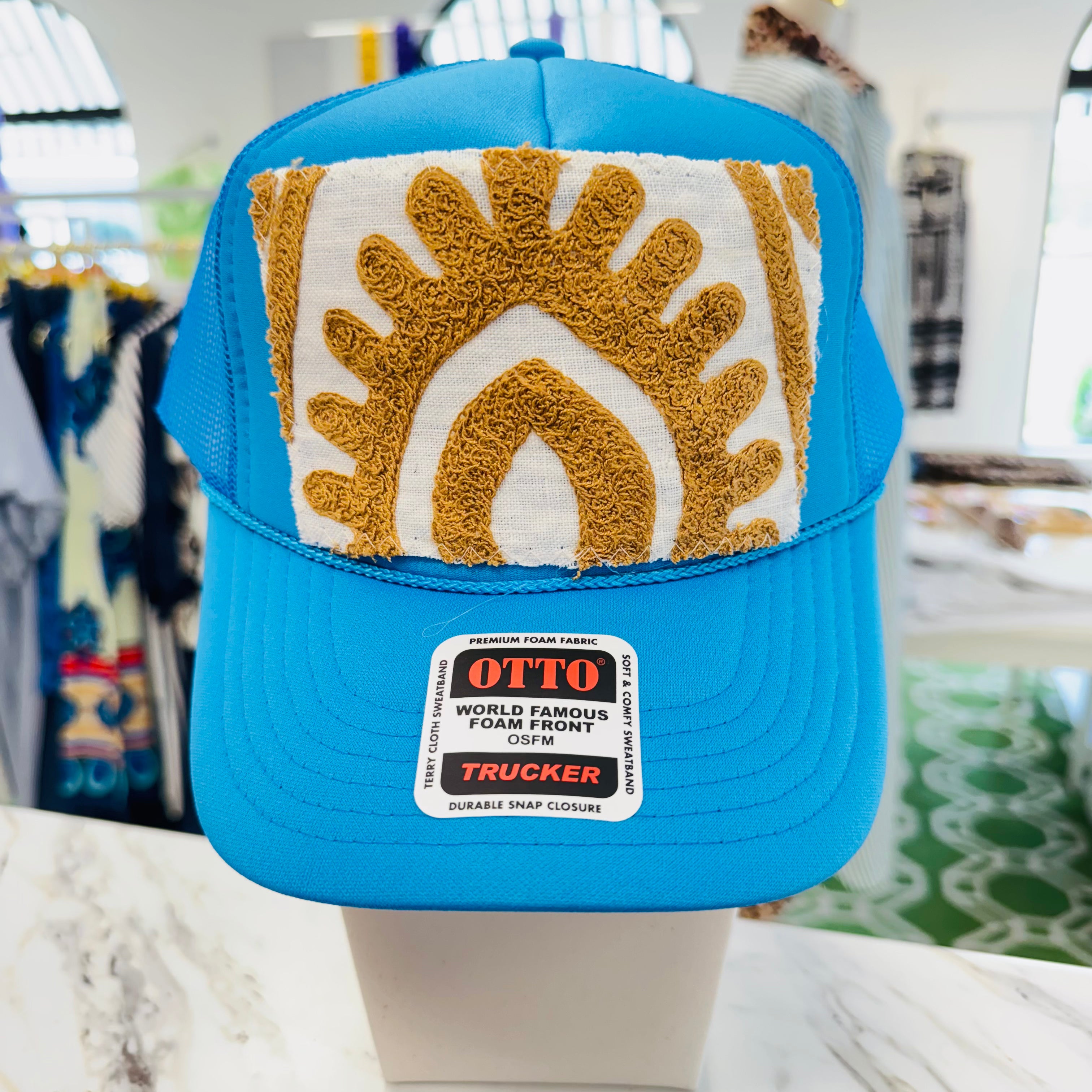 ORIJINAL Trucker in Blue - Tan/White Patch