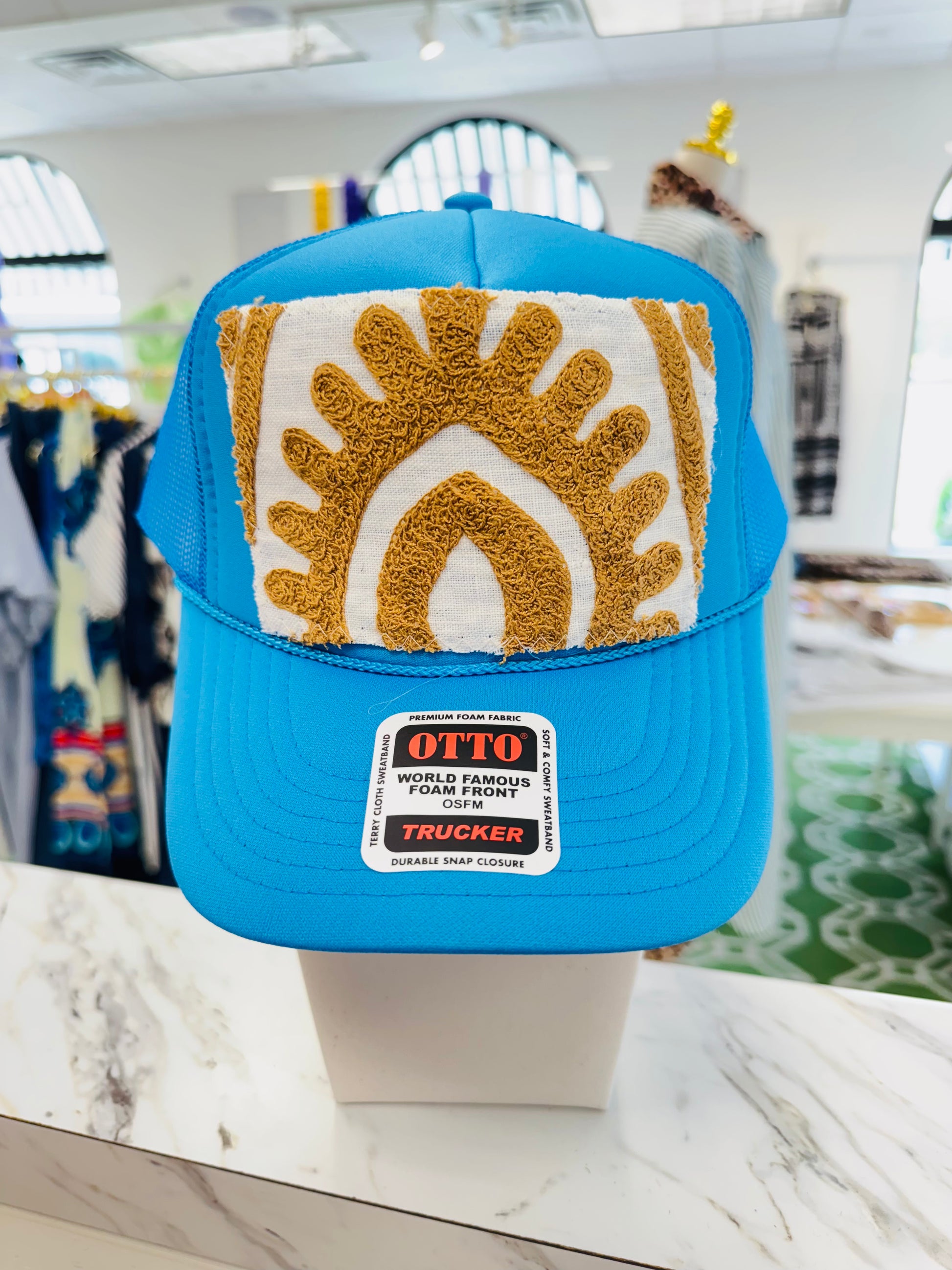 ORIJINAL Trucker in Blue - Tan/White Patch