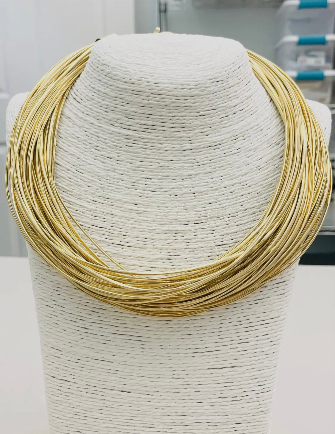 Going for the Gold Slub Necklace