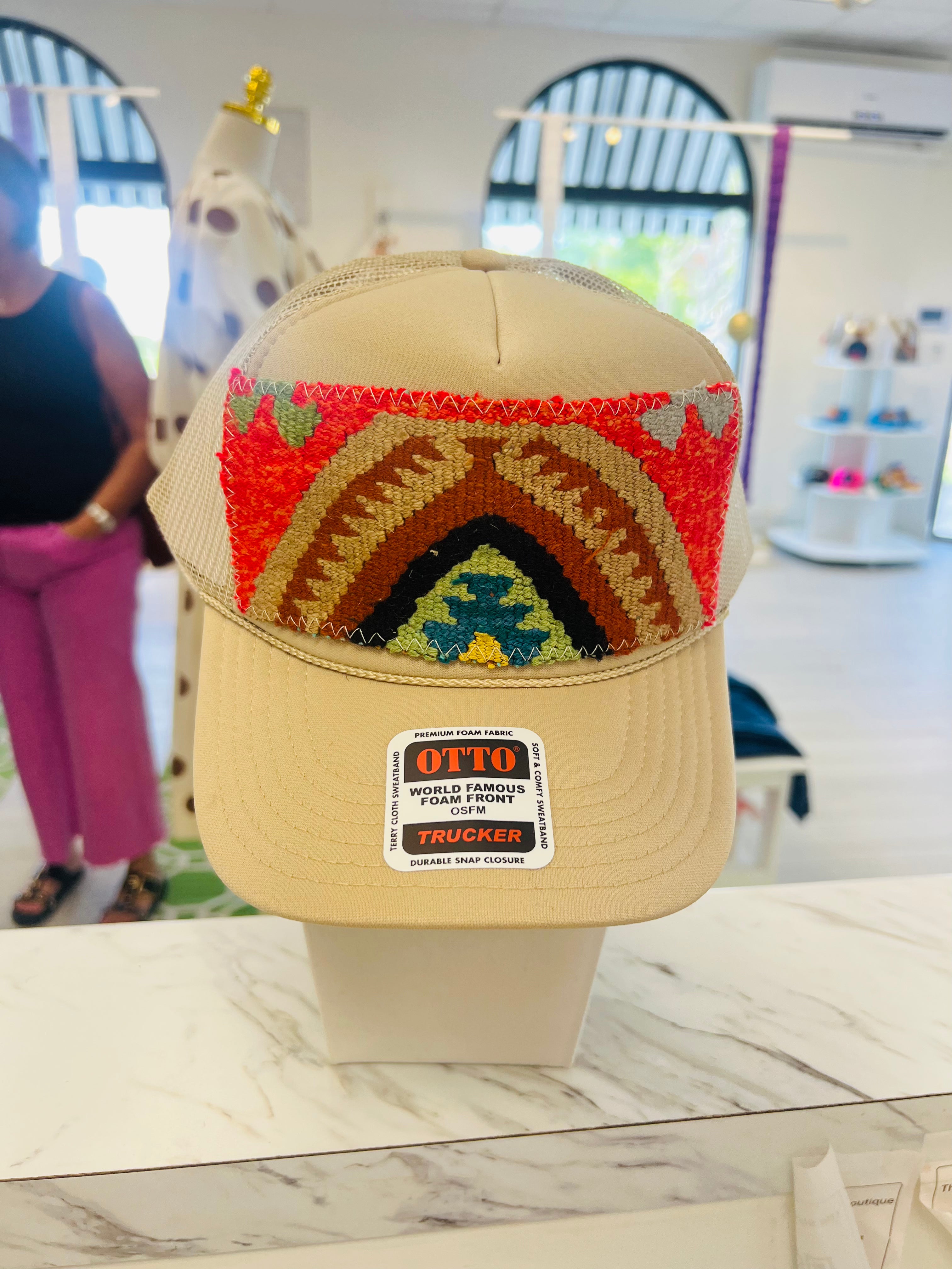ORIJINAL Trucker Hat in Tan- Orange/Tan/Brown