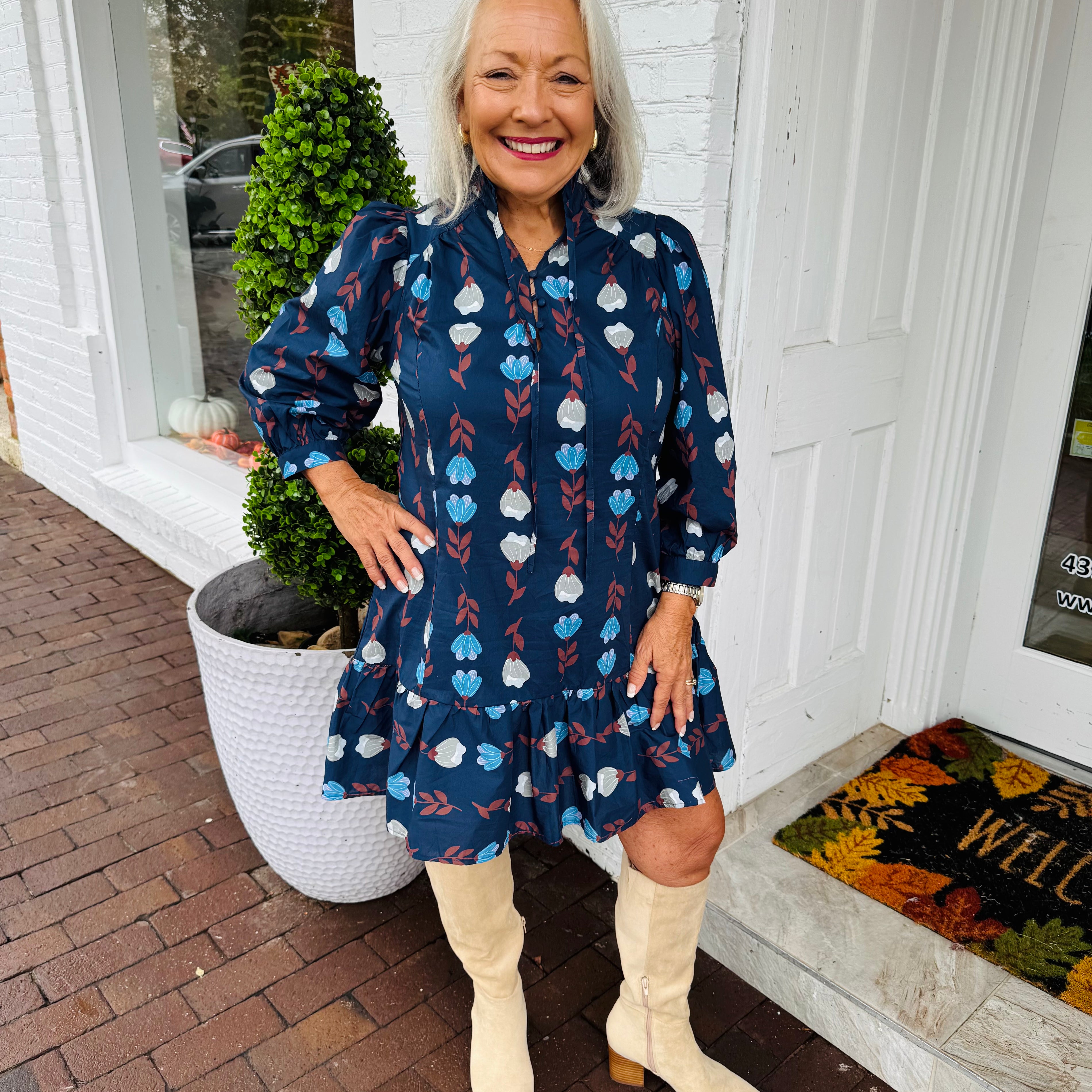 Mixed Blues Dress