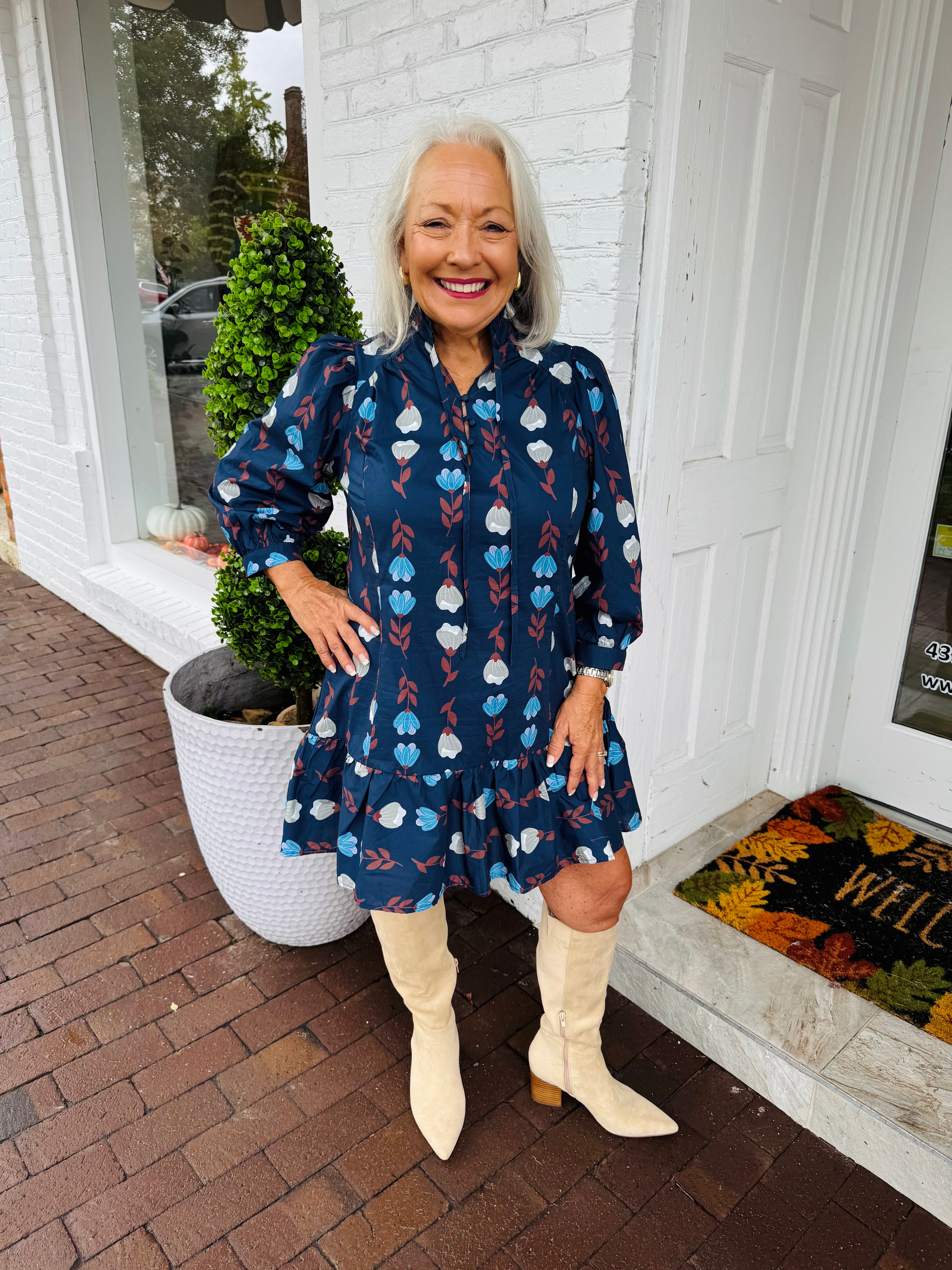 Mixed Blues Dress