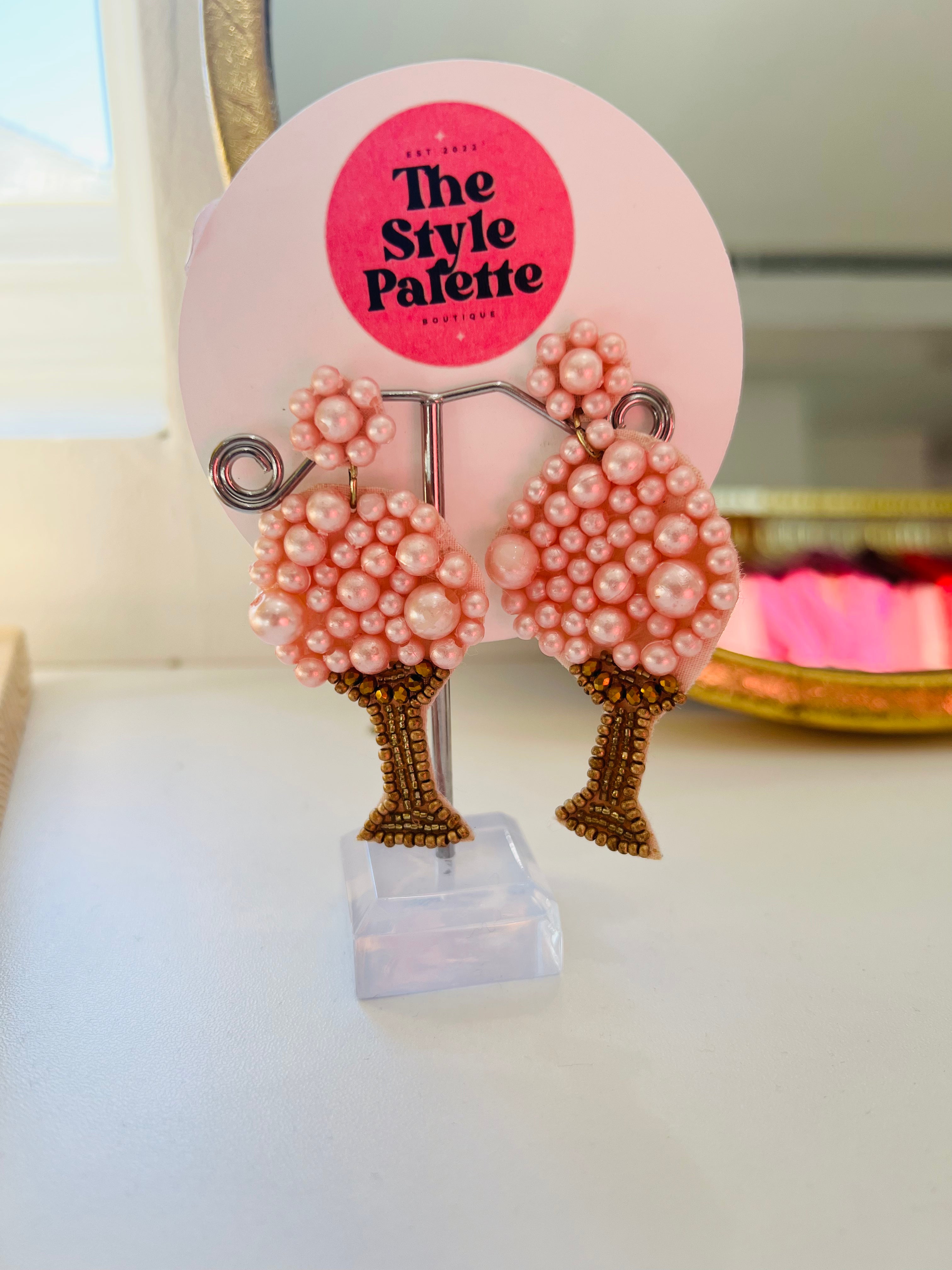 Cocktail Pearls Earrings (2 Colors)