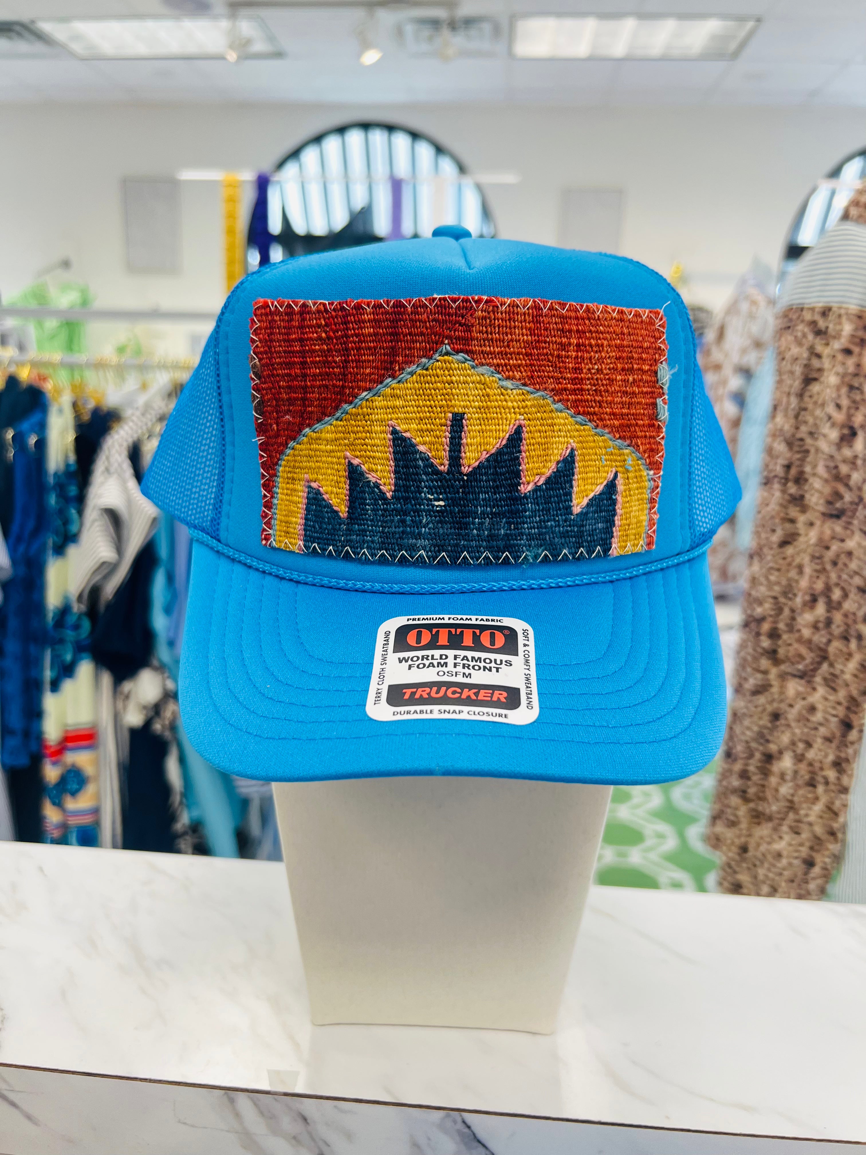 ORIJINAL Trucker Hat in Blue - Rust/Mustard/Navy