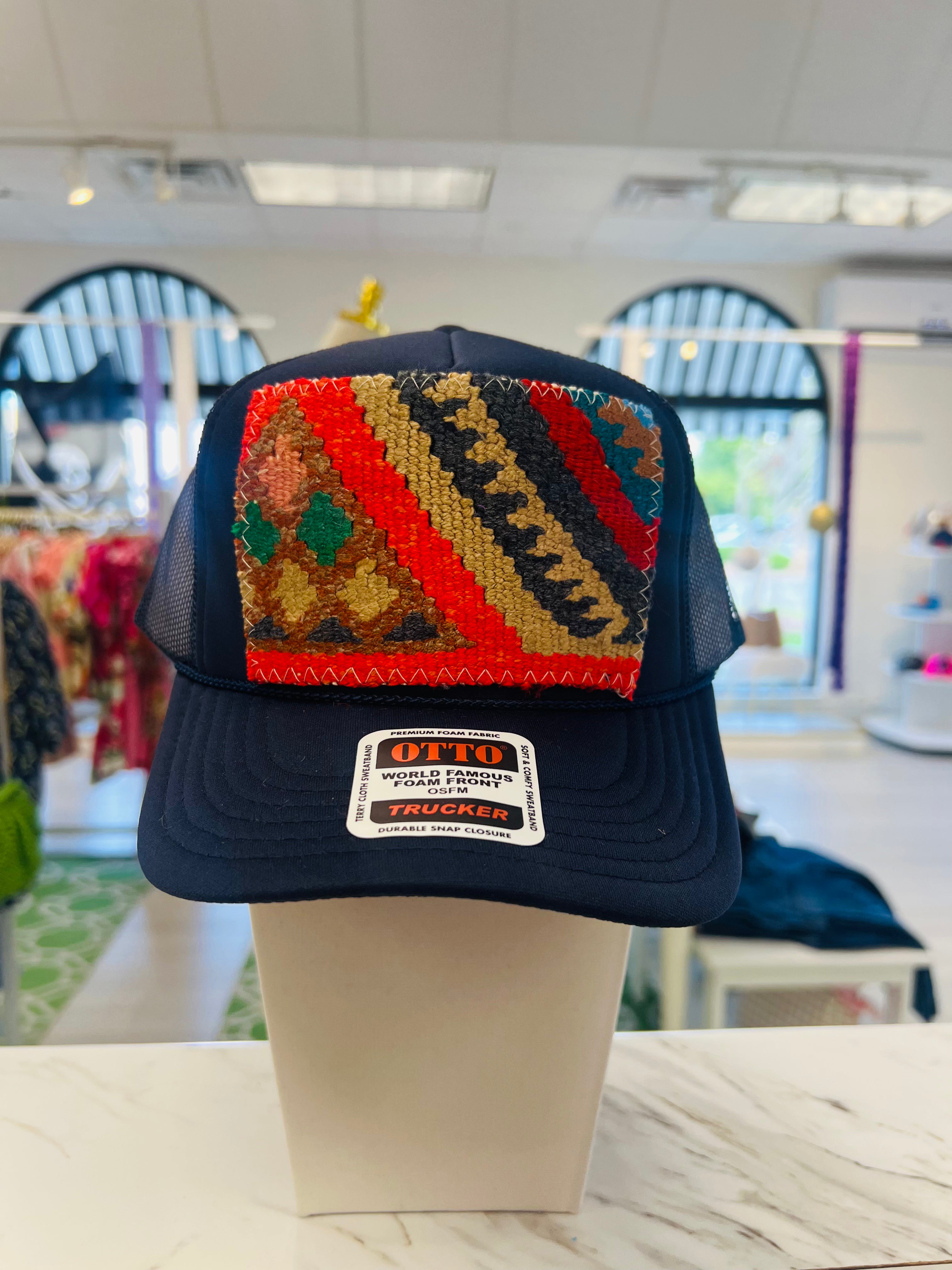 ORIJINAL Trucker Hat in Navy - Red/Brown/Tan/Blue