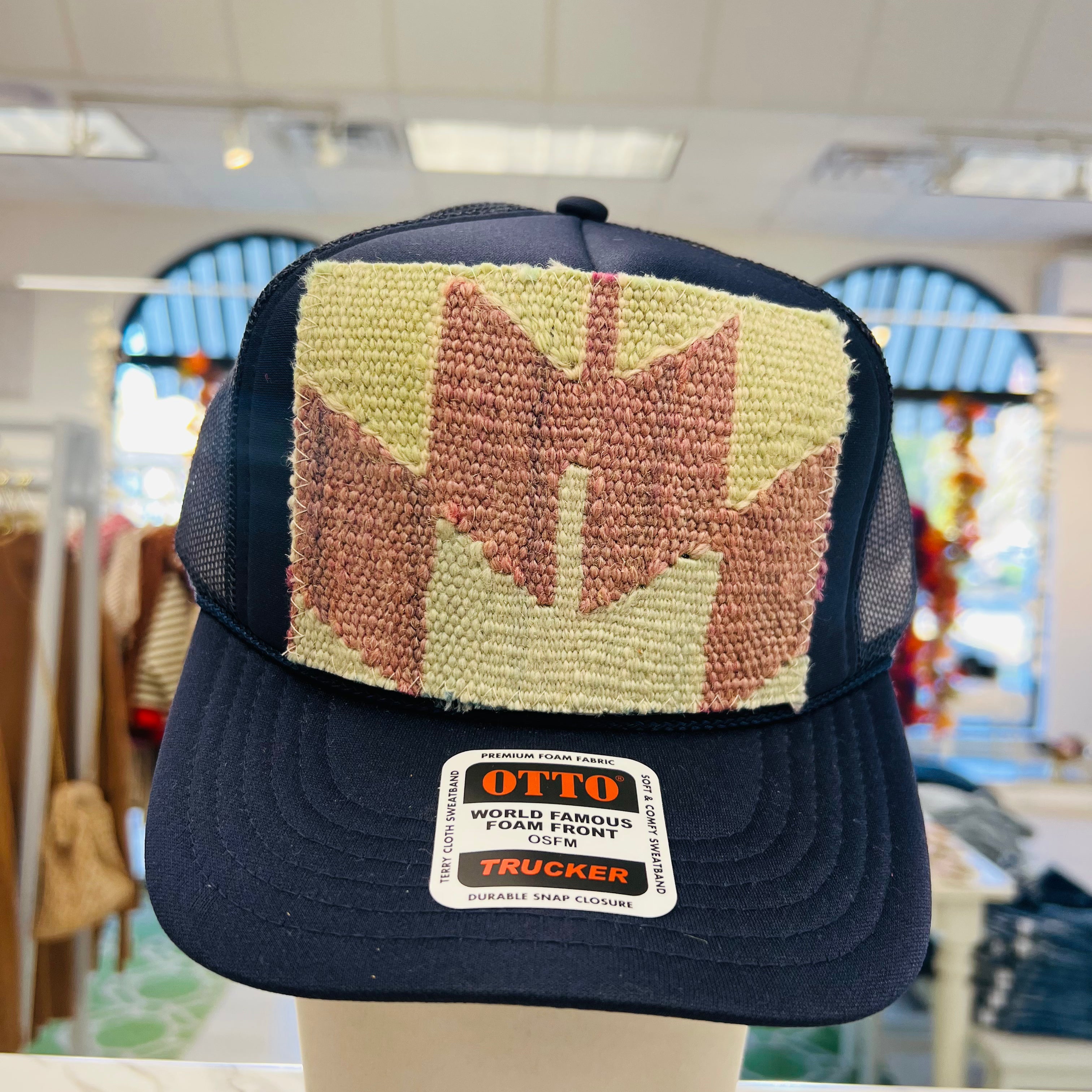 ORIJINAL Trucker Hat in Navy - Sage/Purple Patch