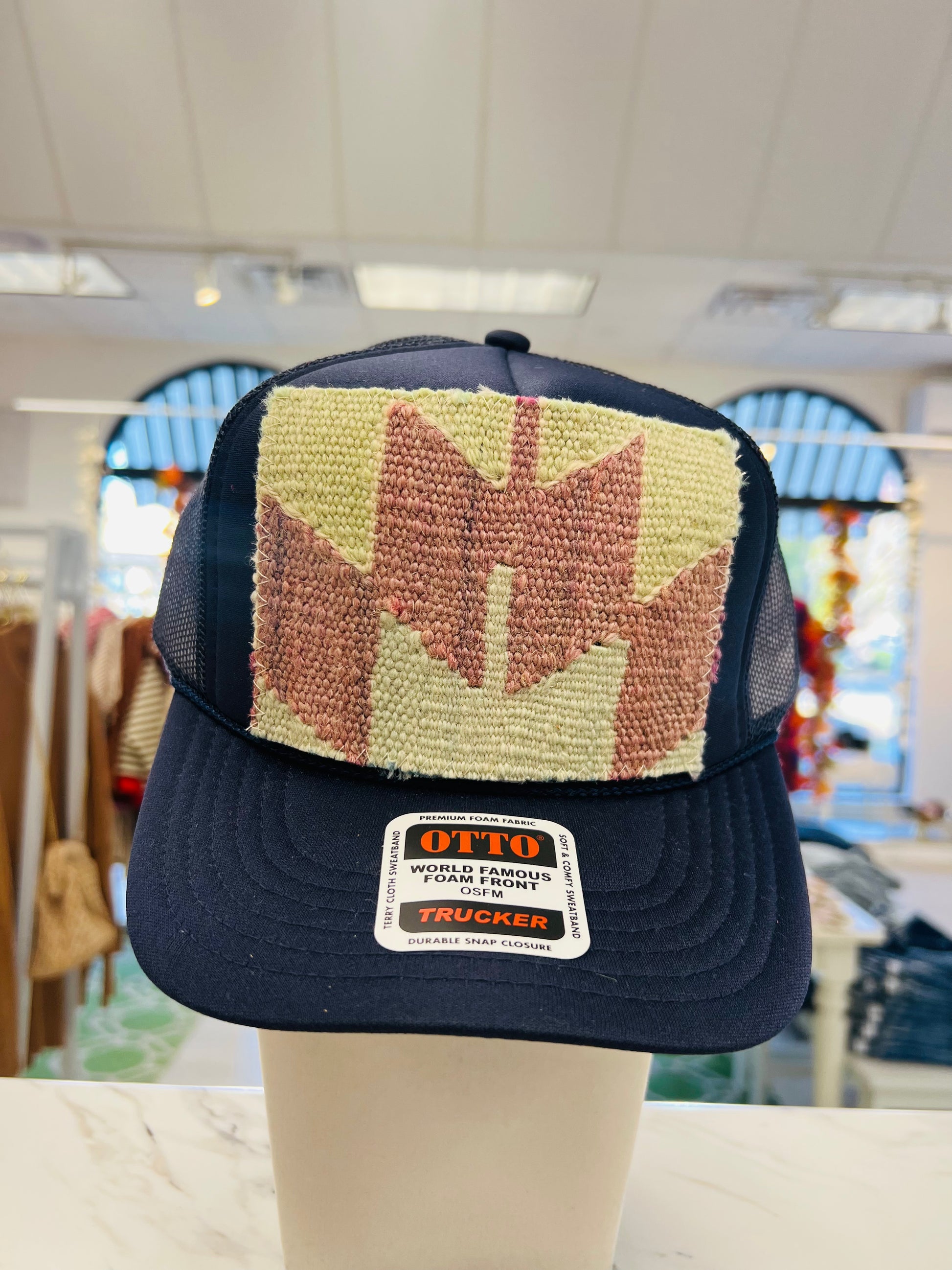 ORIJINAL Trucker Hat in Navy - Sage/Purple Patch