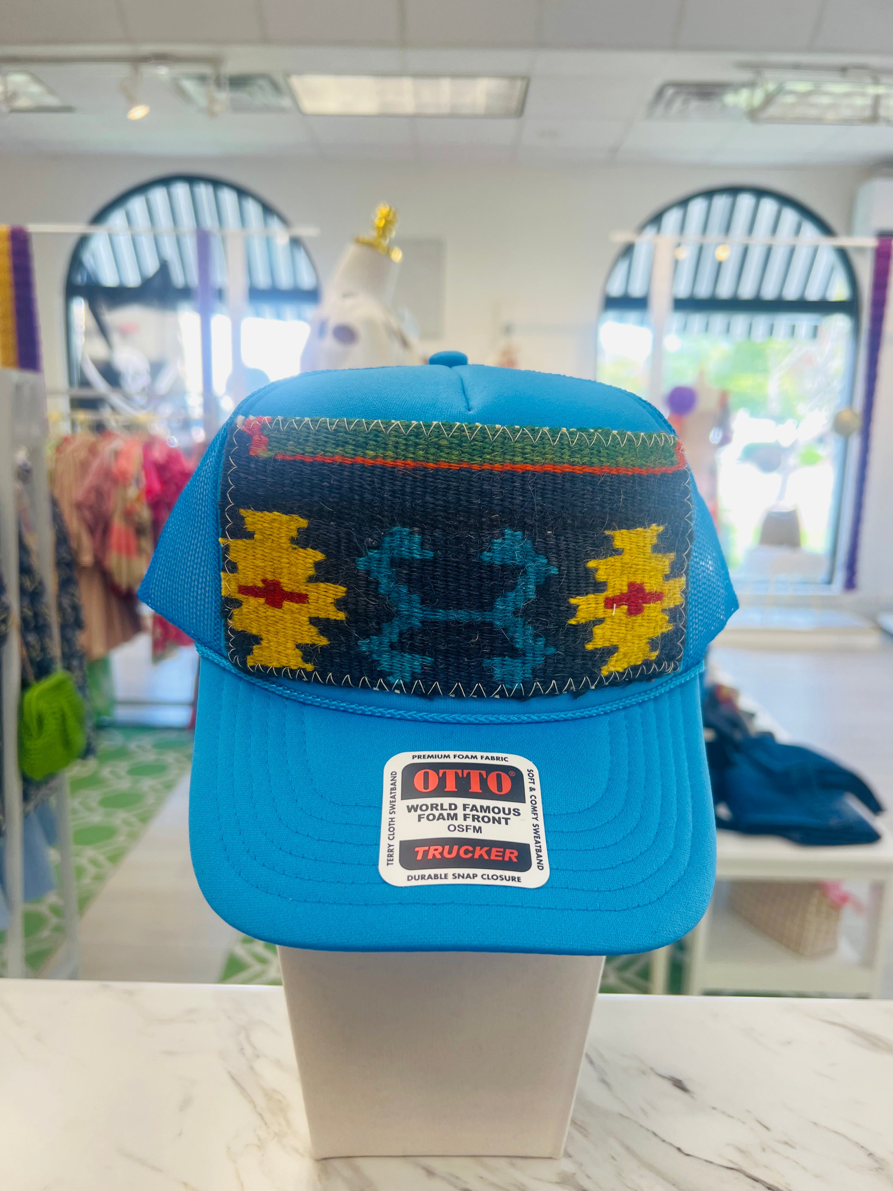 ORIJINAL Trucker Hat in Blue - Navy/Yellow/Blue Patch