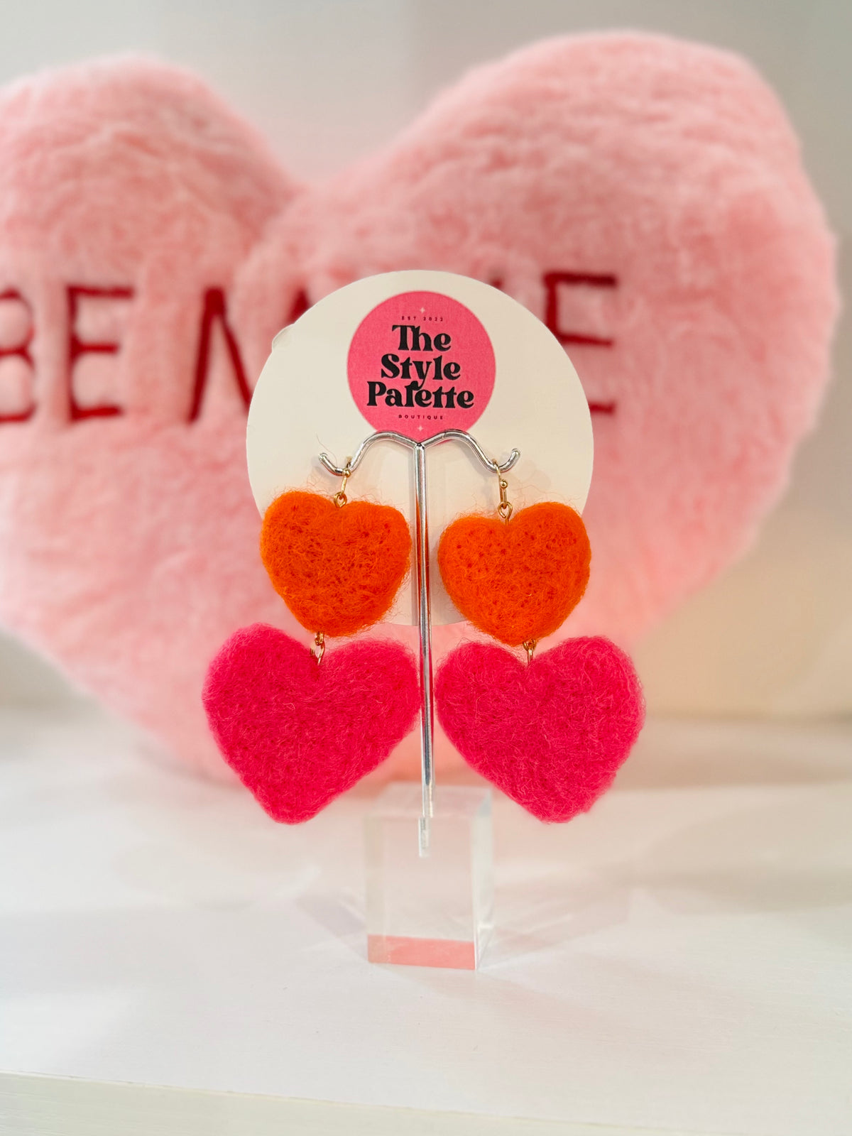 Puffy Heart Earrings