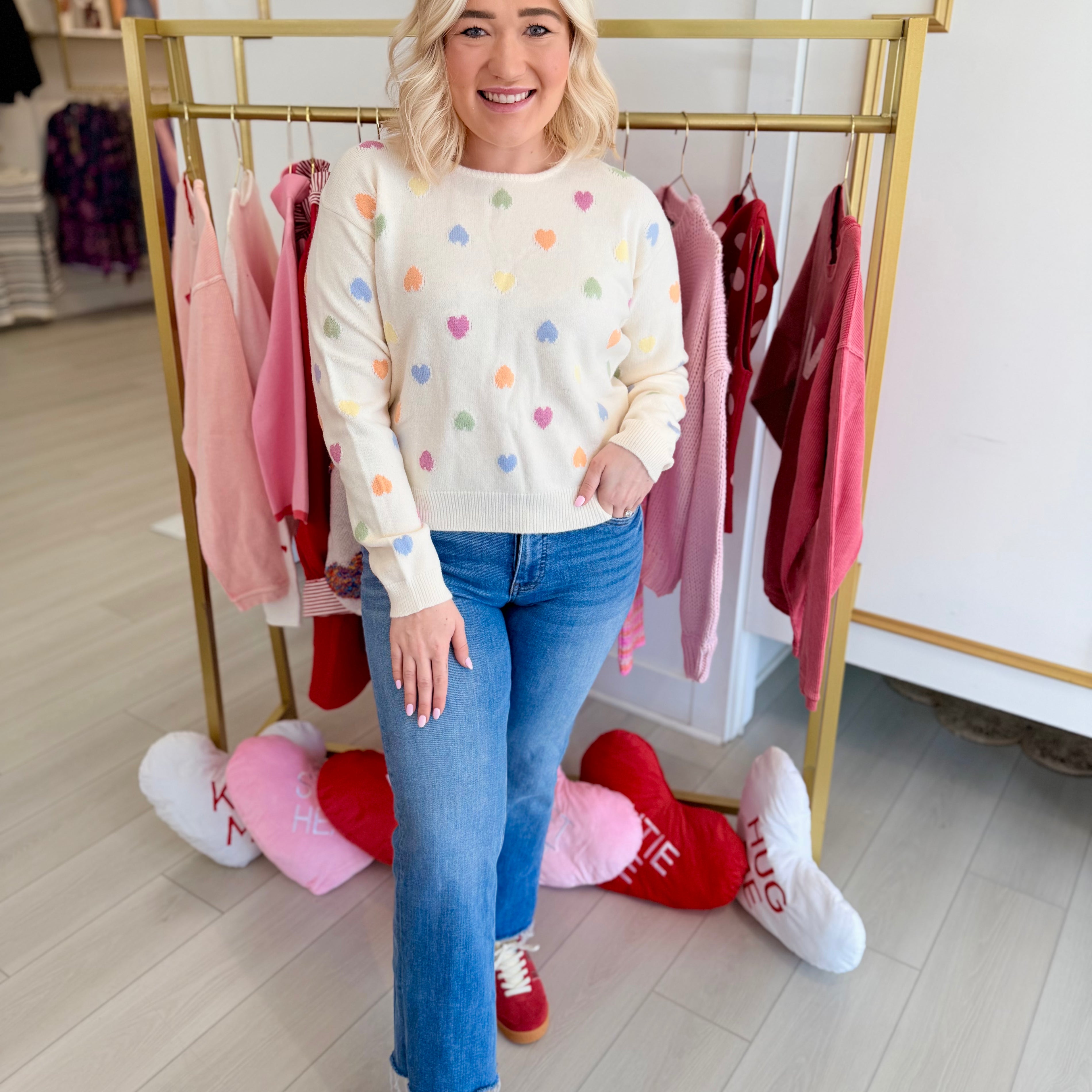 Candy Hearts Sweater