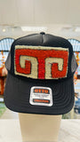 ORIJINAL Trucker Hat in Black - Grey/Orange Patch