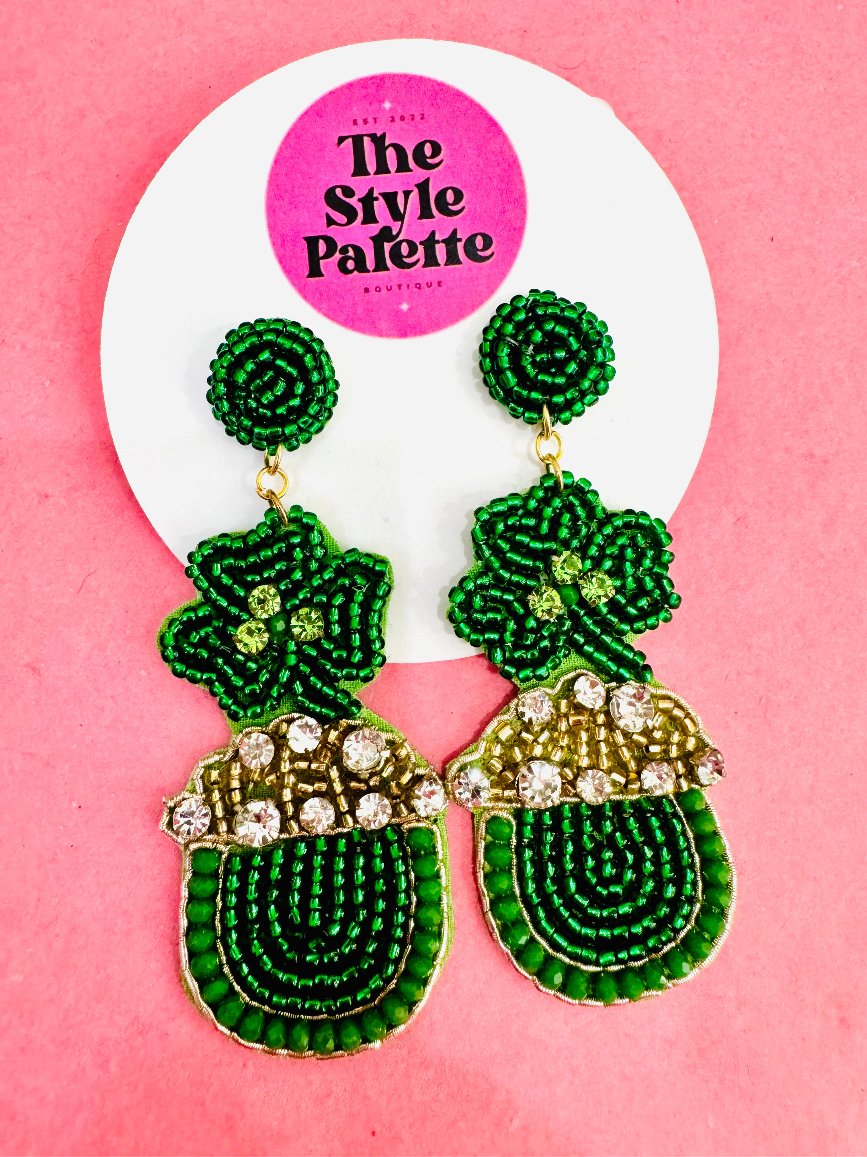 Gold Clover Earrings