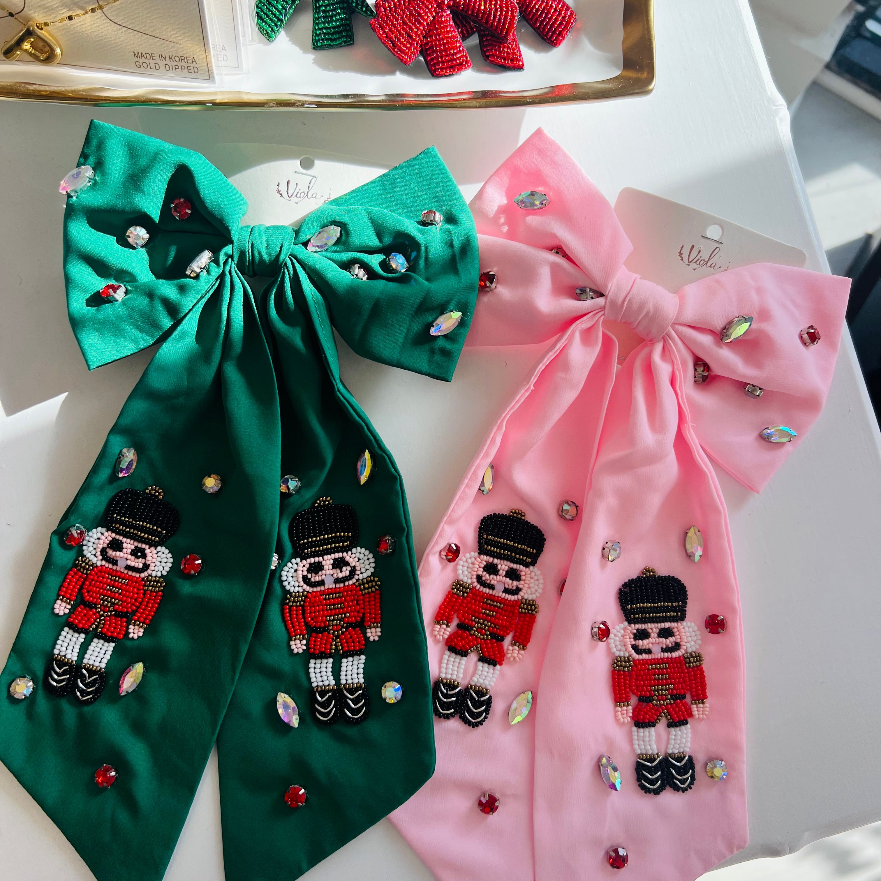 Beaded Nutcracker Bow