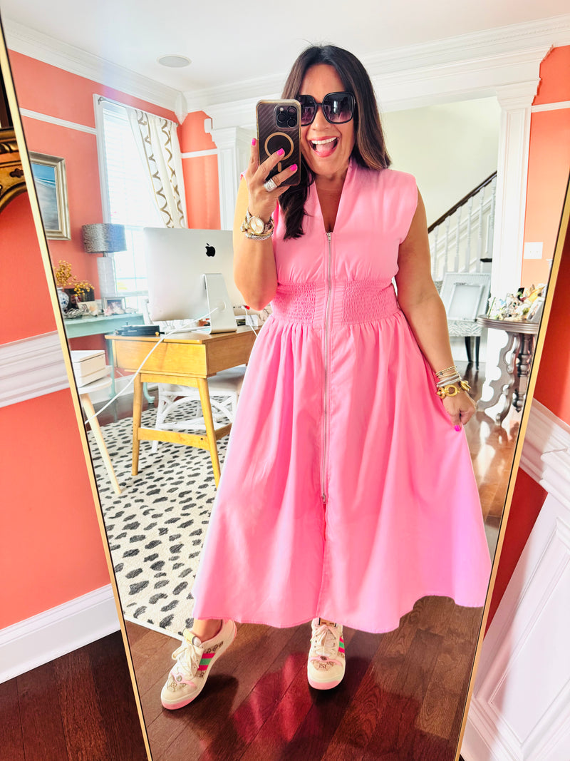 Stacey Dress-Pink