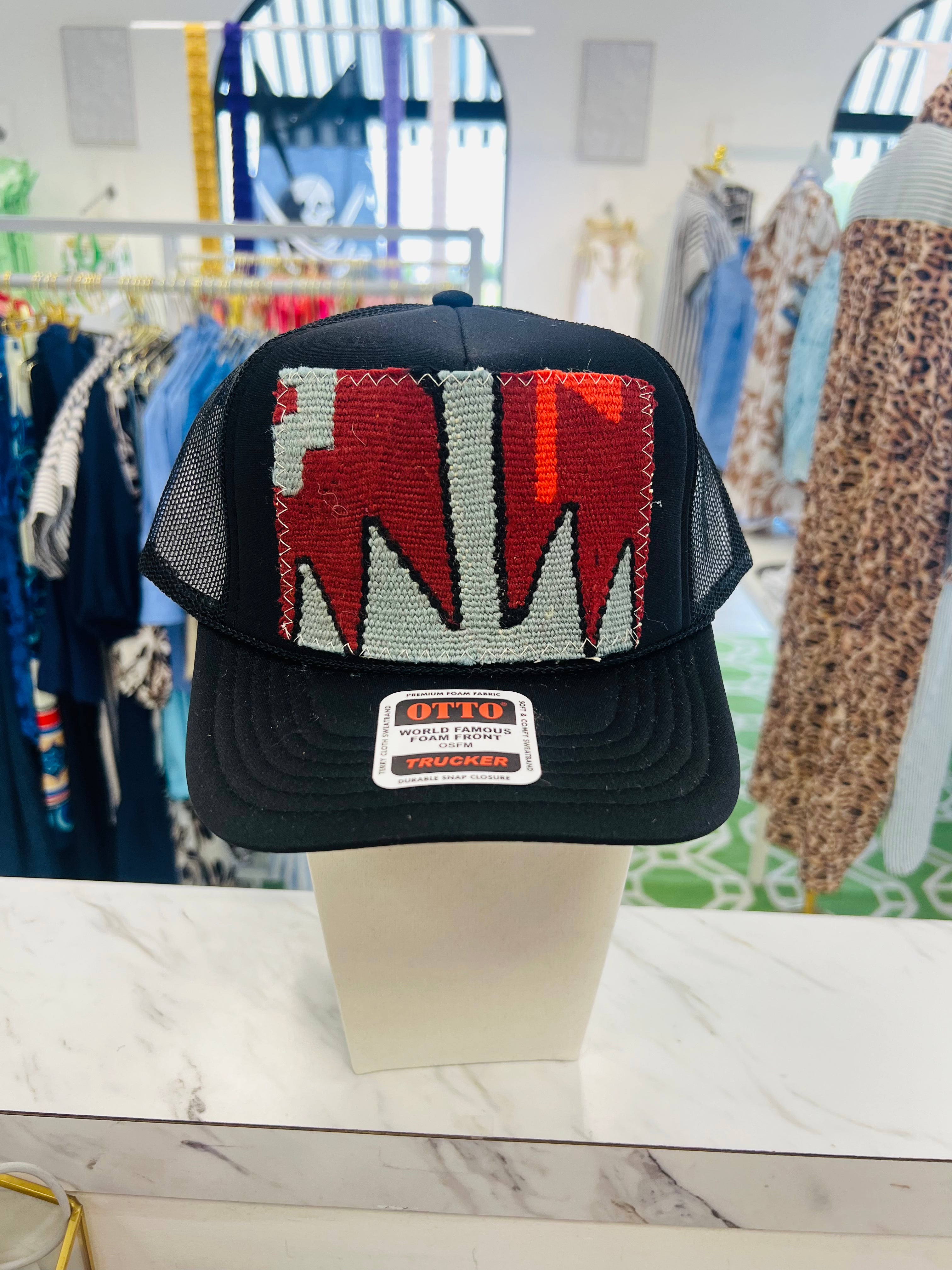 ORIJINAL Trucker Hat in Black - Grey/Maroon