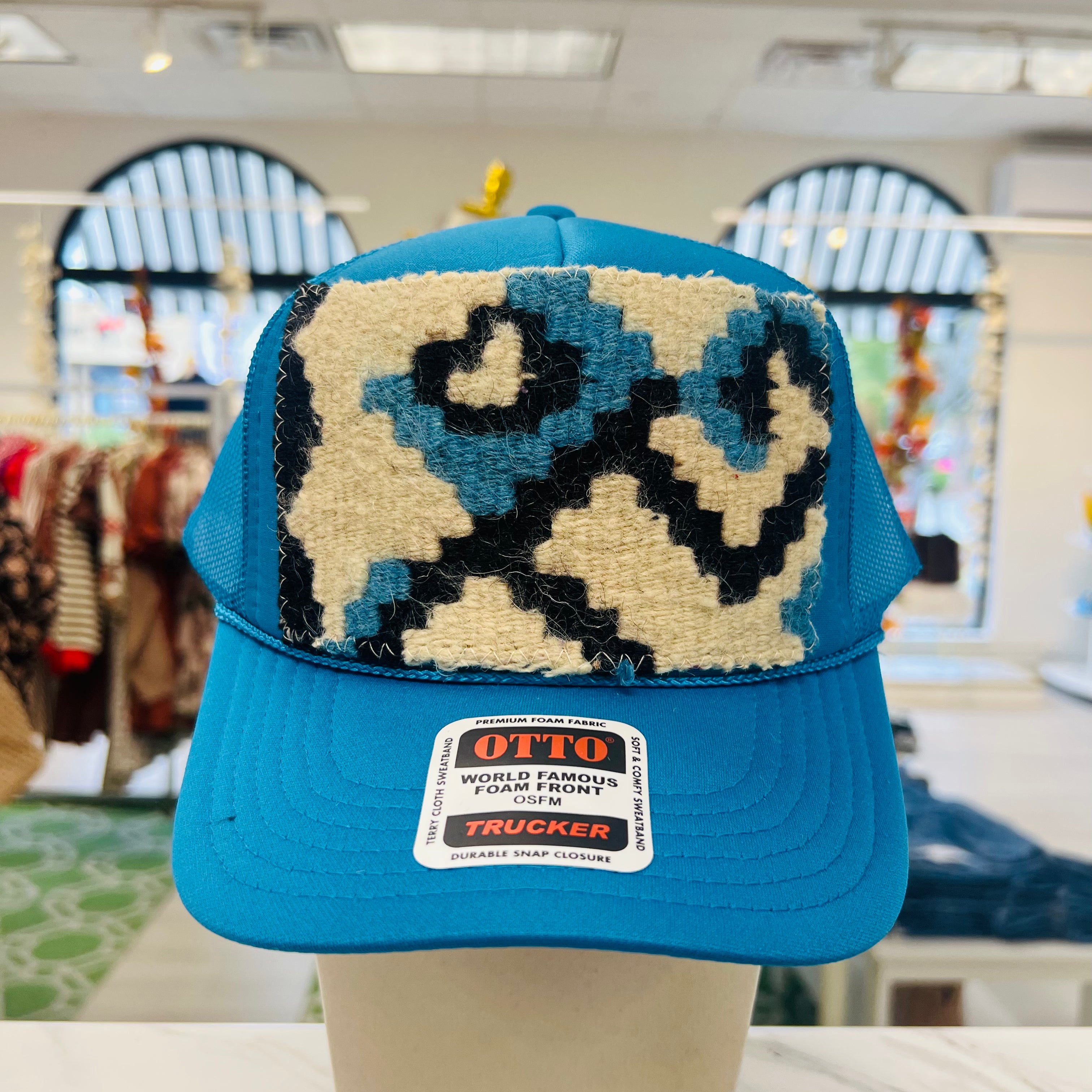 ORIJINAL Trucker Hat in Teal - White/Blue/Black Patch