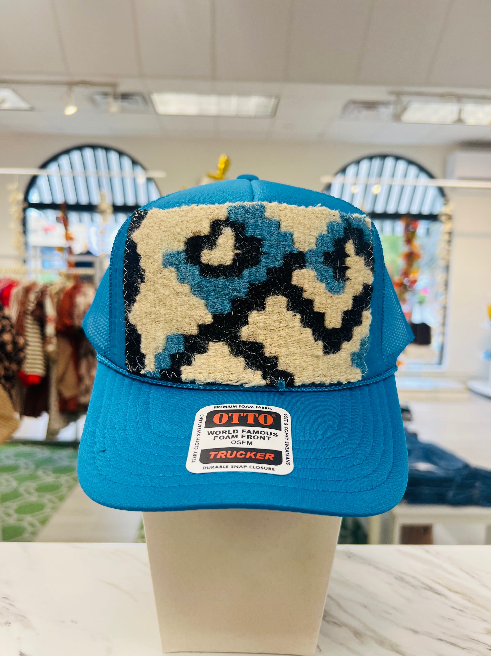 ORIJINAL Trucker Hat in Teal - White/Blue/Black Patch