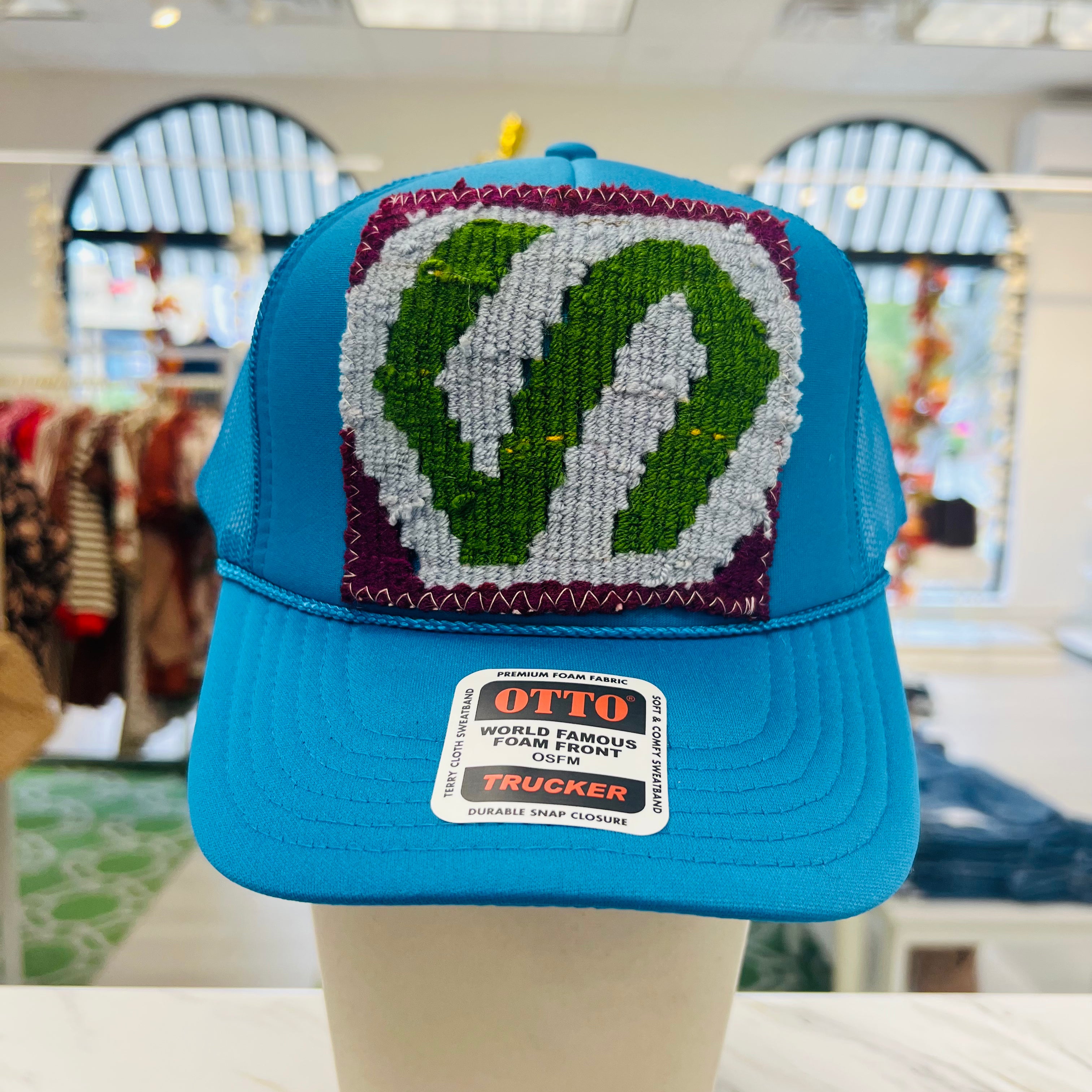 ORIJINAL Trucker Hat in Teal - Purple/Green/Light Blue Patch