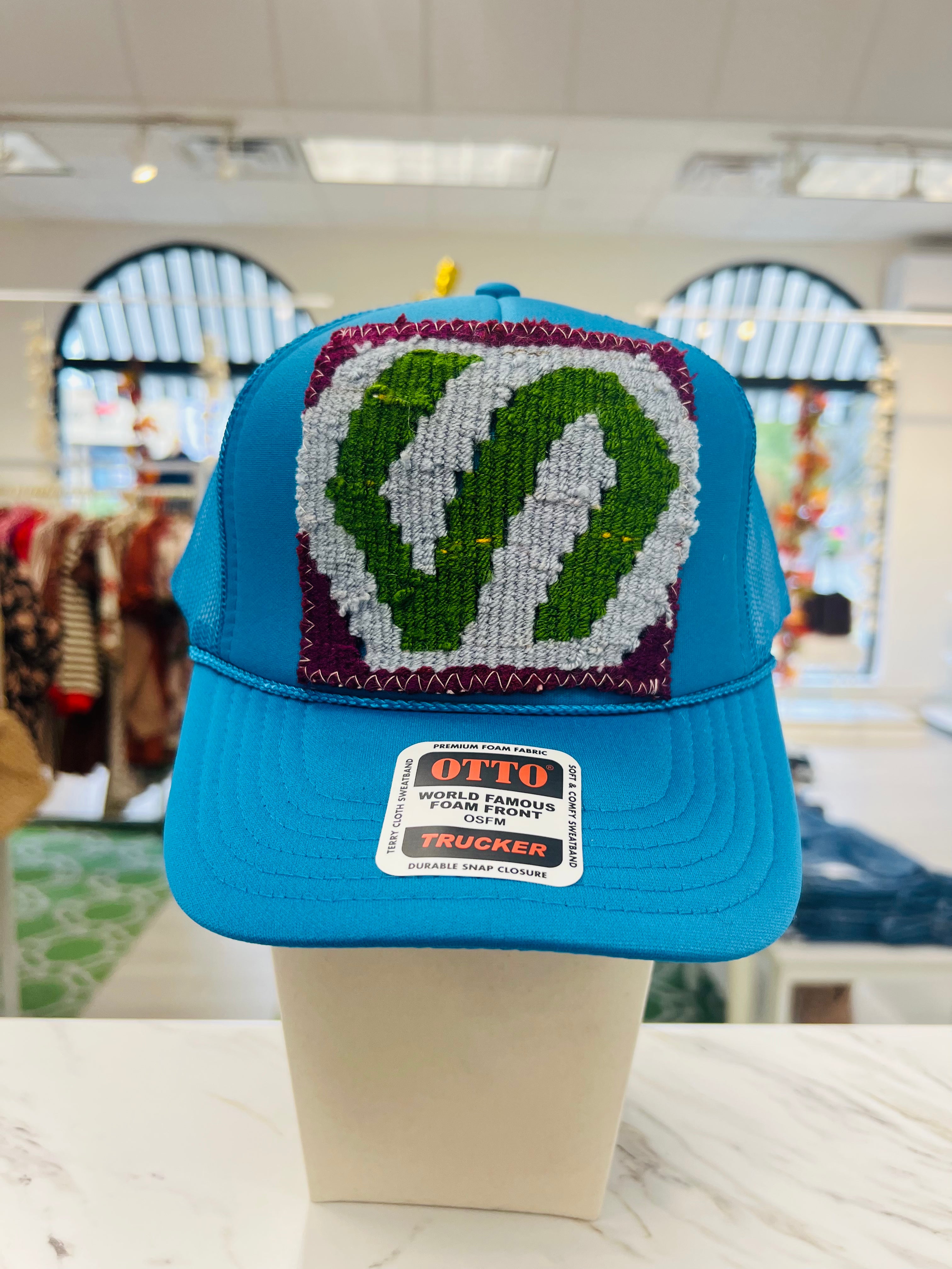 ORIJINAL Trucker Hat in Teal - Purple/Green/Light Blue Patch