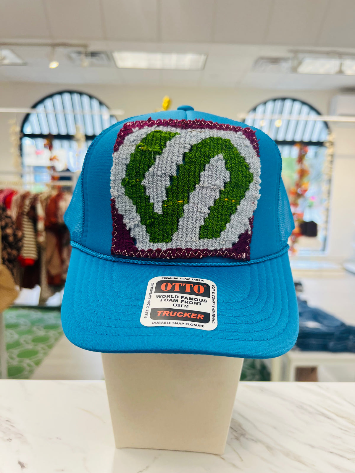 ORIJINAL Trucker Hat in Teal - Purple/Green/Light Blue Patch