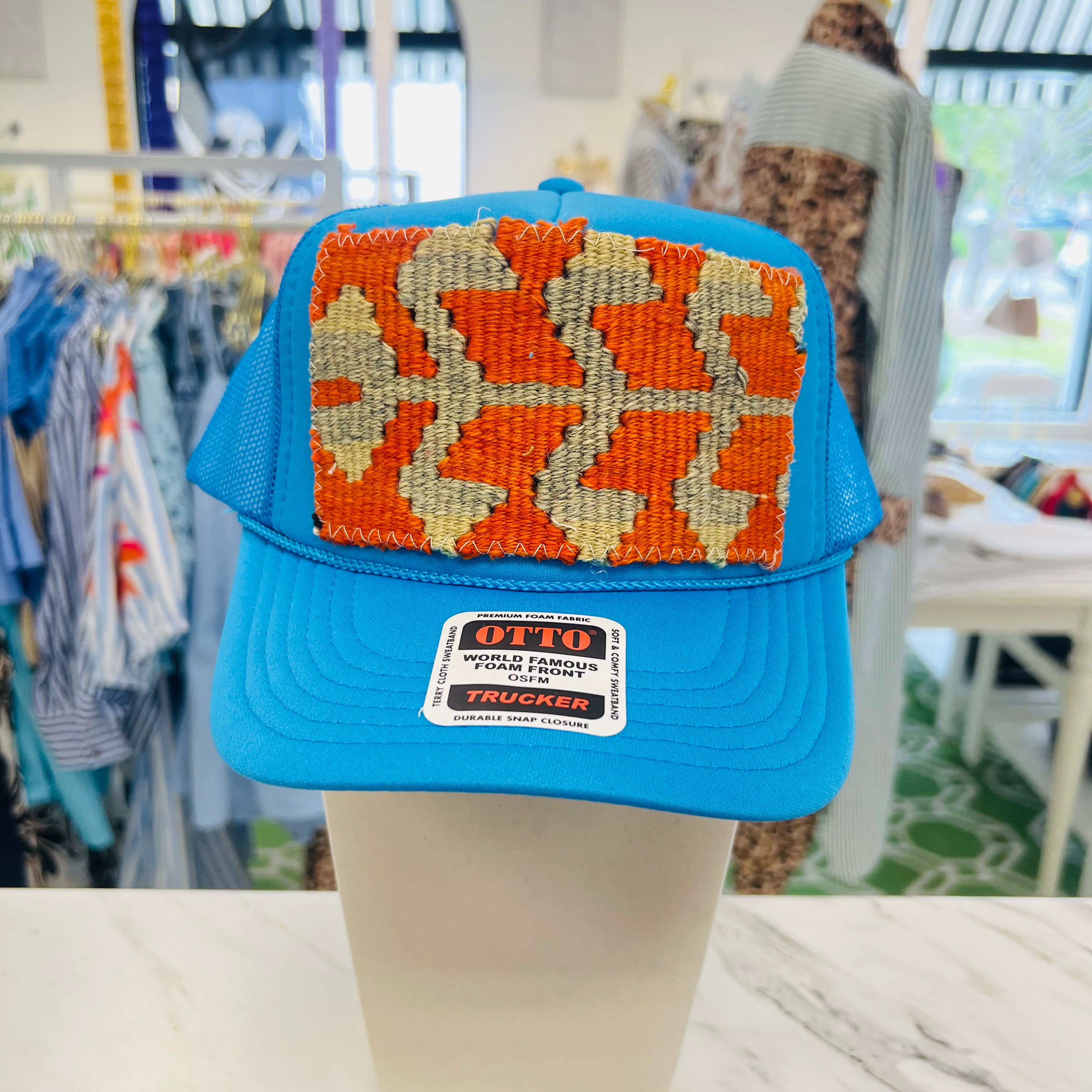ORIJINAL Trucker Hat in Blue - Orange/Tan