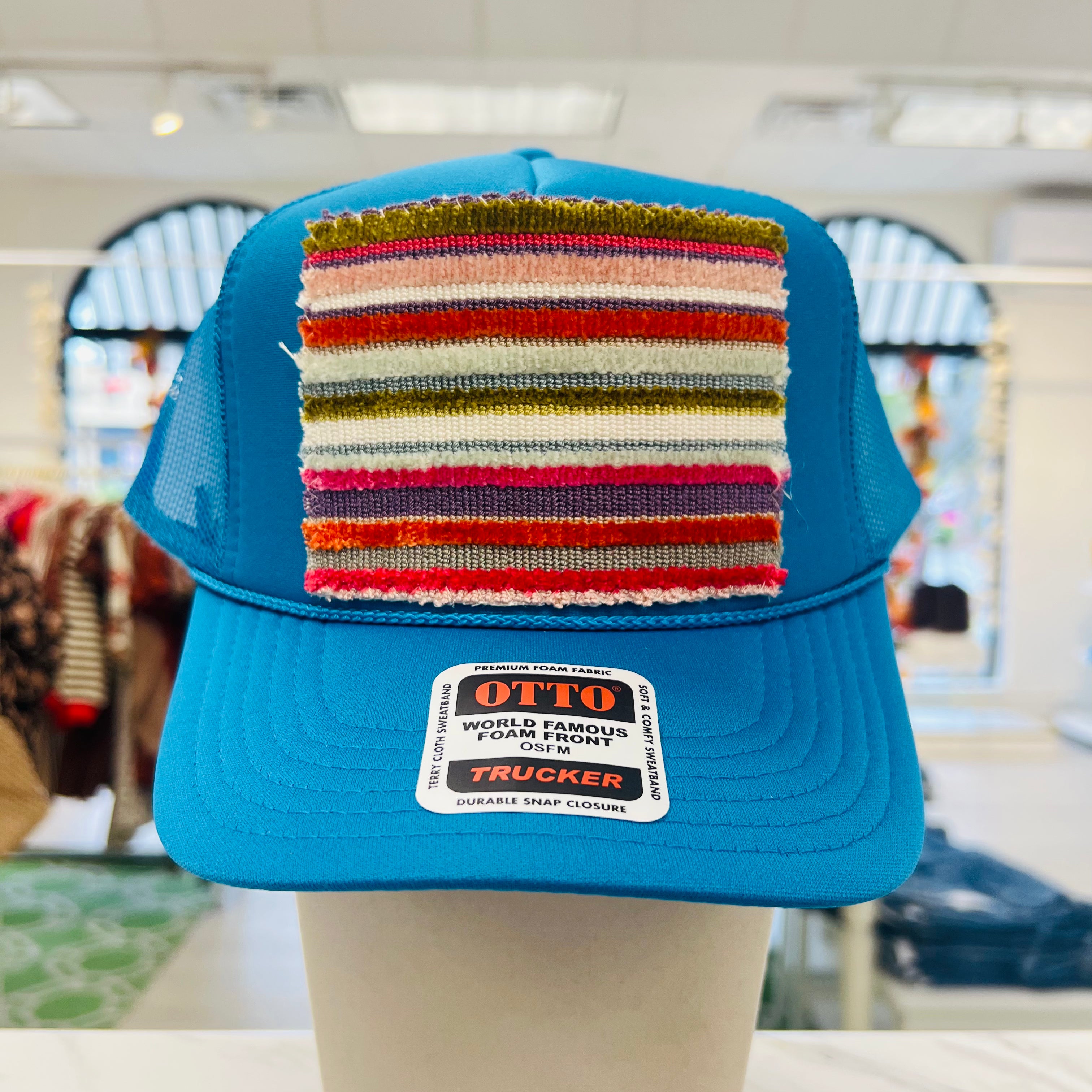 ORIJINAL Trucker Hat in Teal - Rainbow Patch