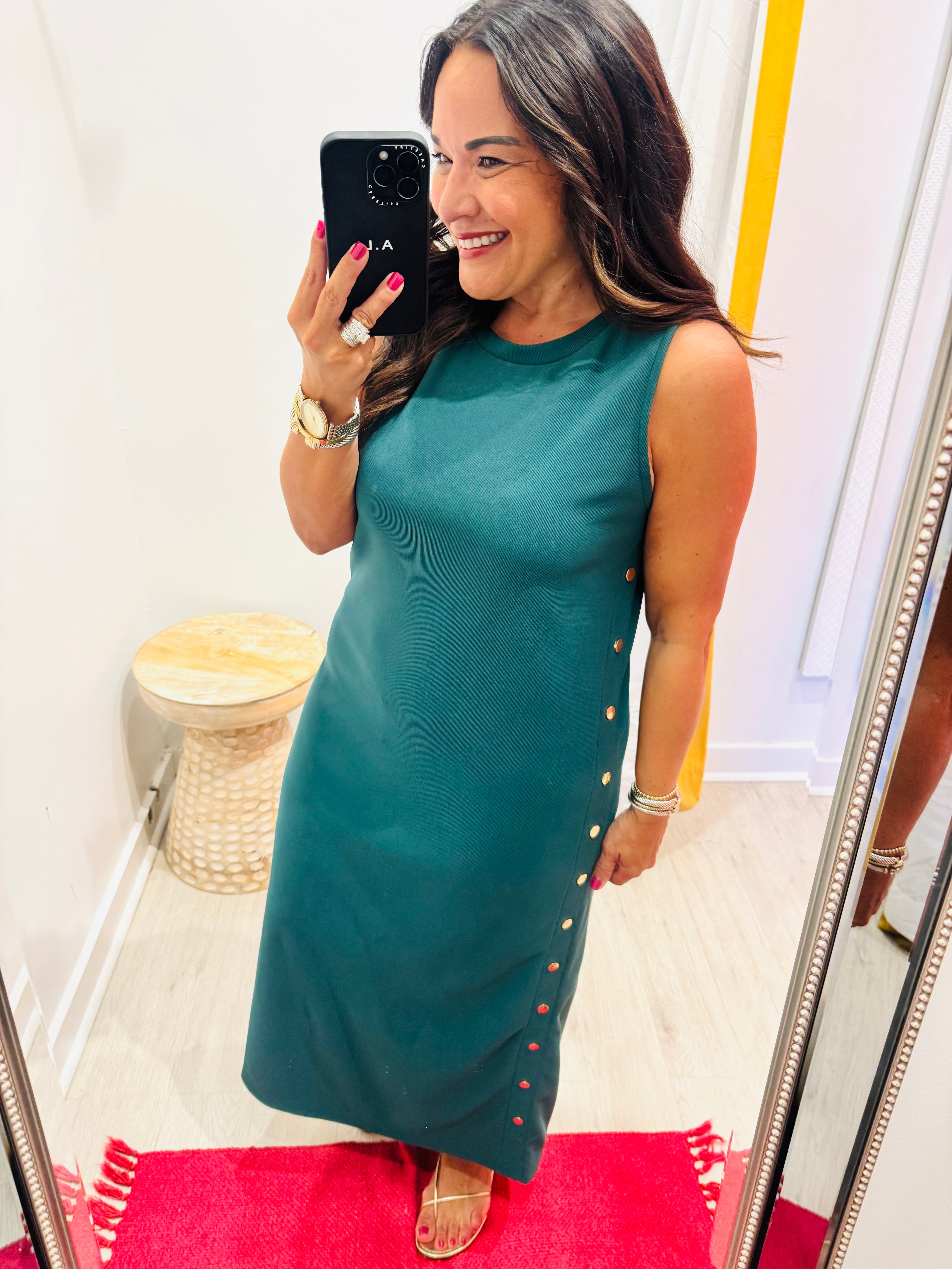 Golden On The Side Dress (2 Colors)