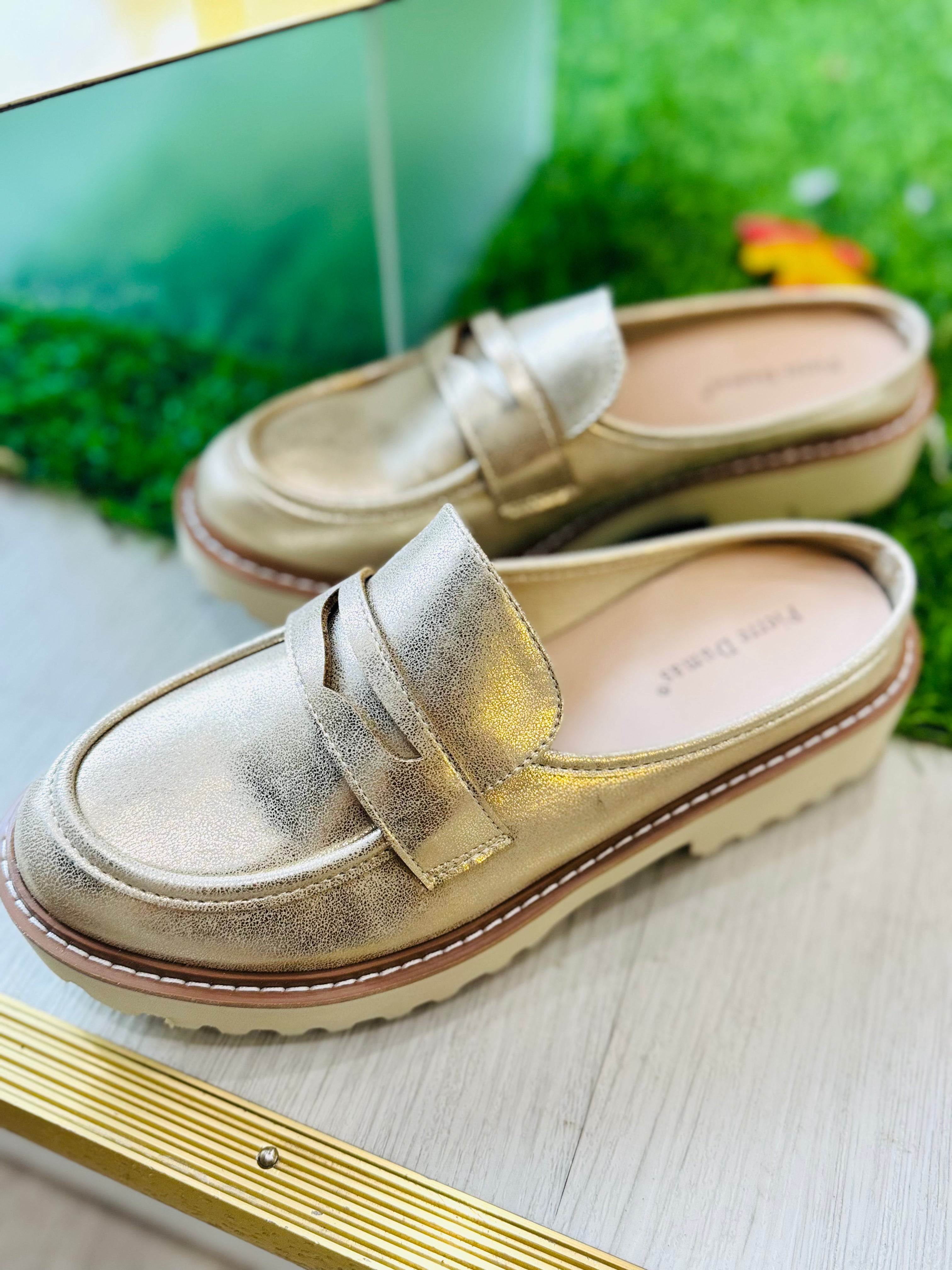 Mora Gold Loafer