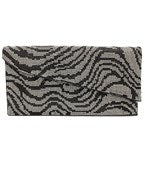 Sparkling Zebra Clutch