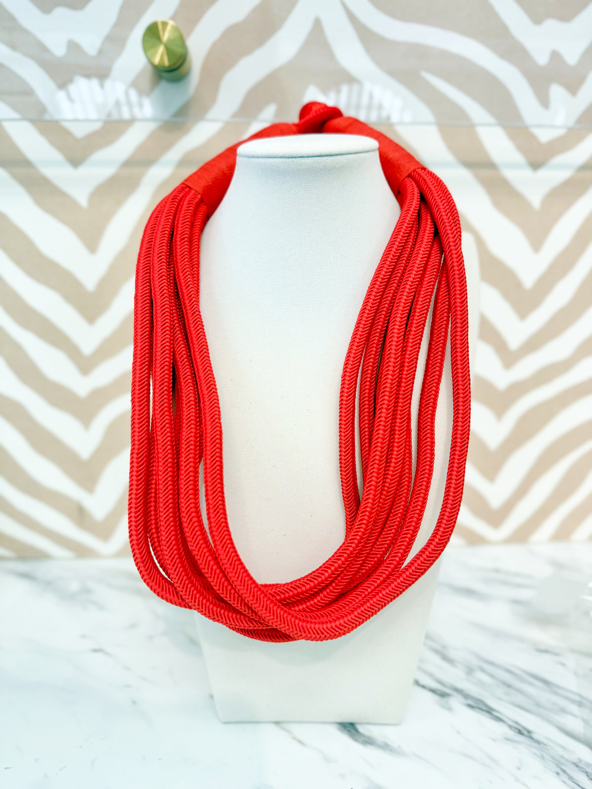 Slub Necklace - Red