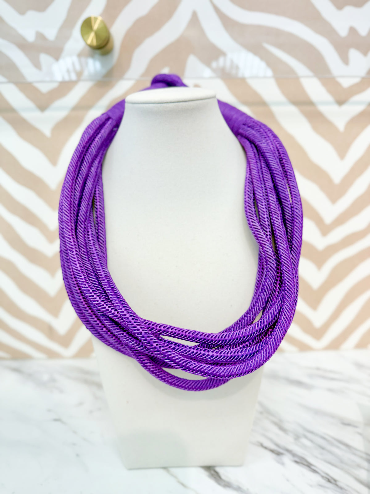 Slub Necklace - Purple