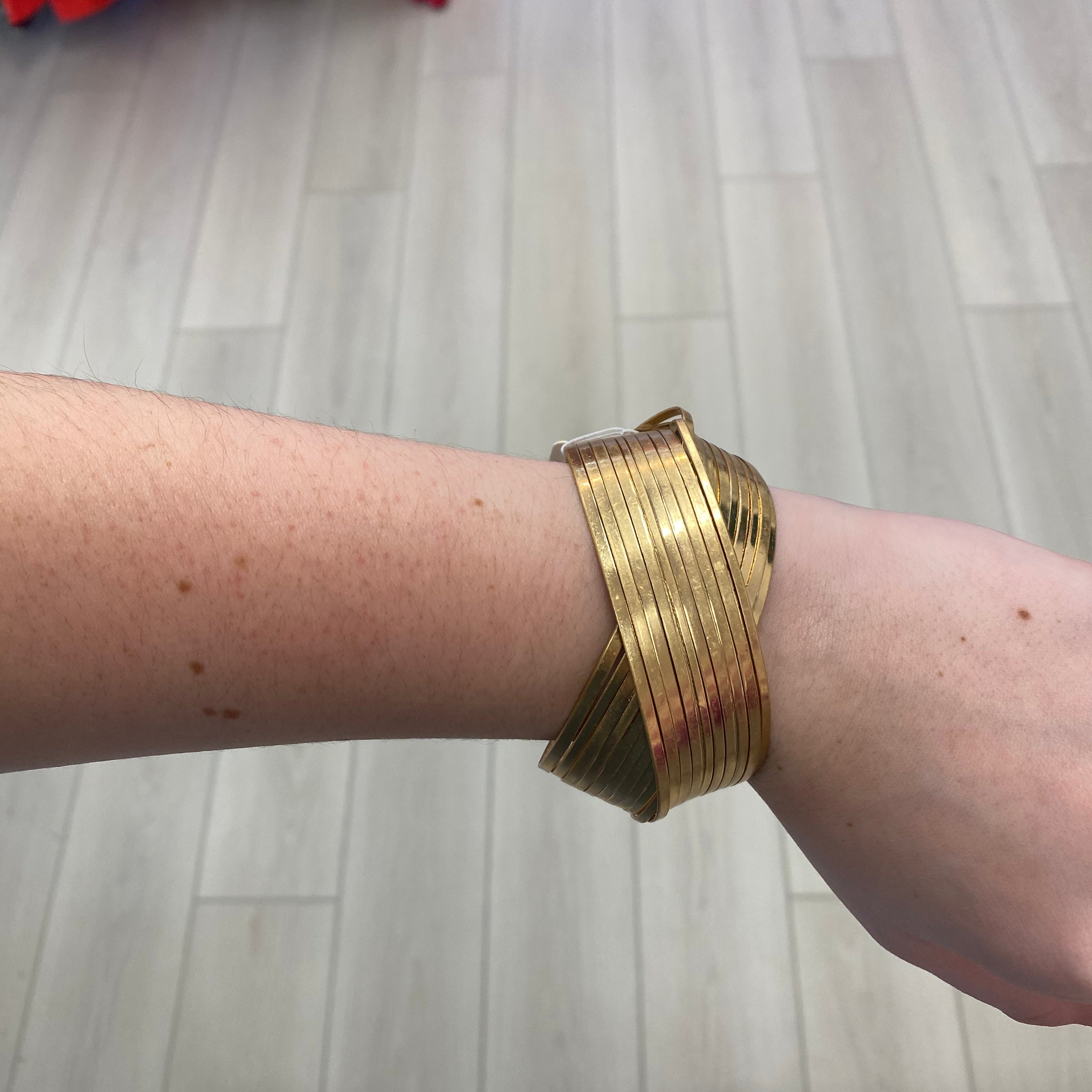 Crossed Chunky Cuff