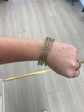 Clear Beaded Bracelet Stack