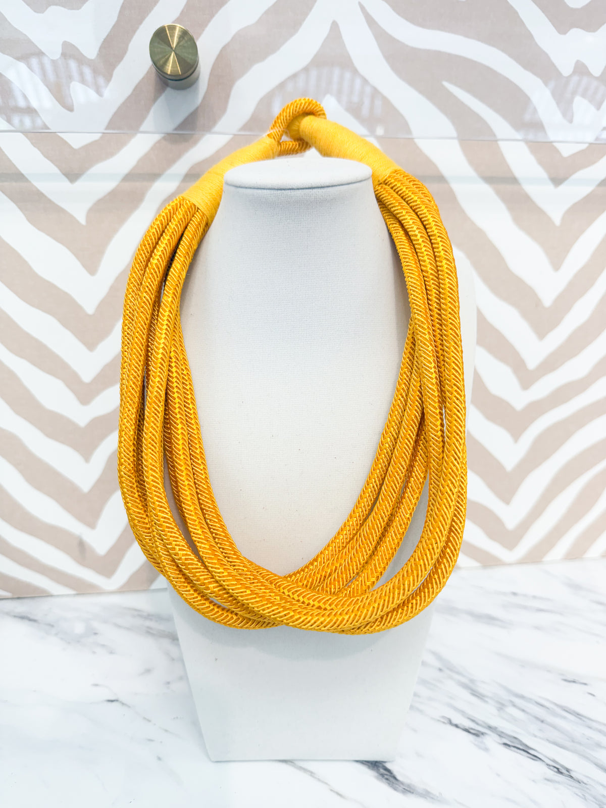 Slub Necklace - Mustard