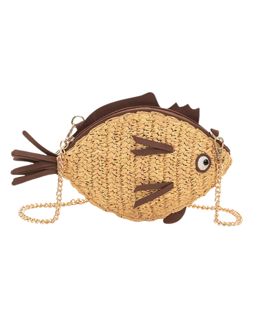 Marine Muse Raffia Fish Bag