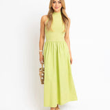 Solid Mock Neck Maxi Dress | KARLIE