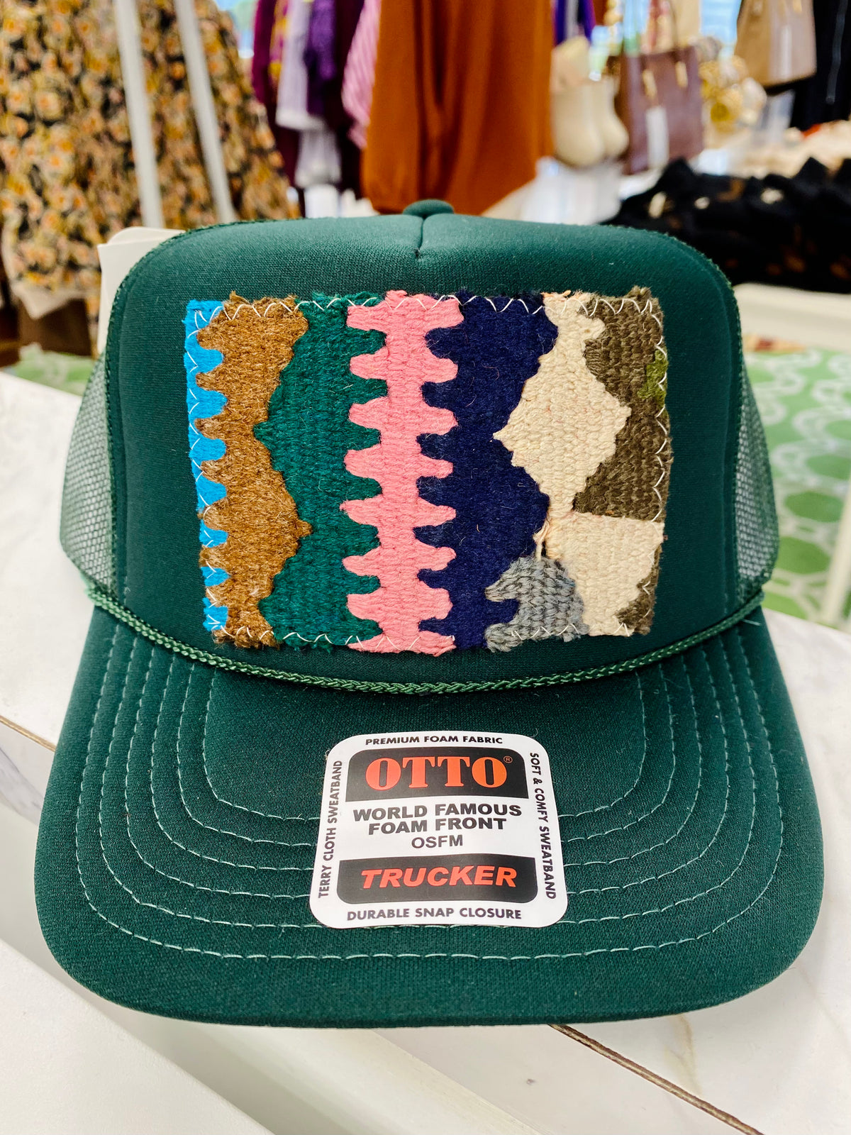 ORIJINAL Trucker Hat in Green - Multicolor Patch