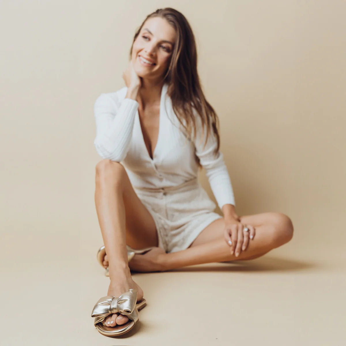 Solei-Bow Slide Sandal